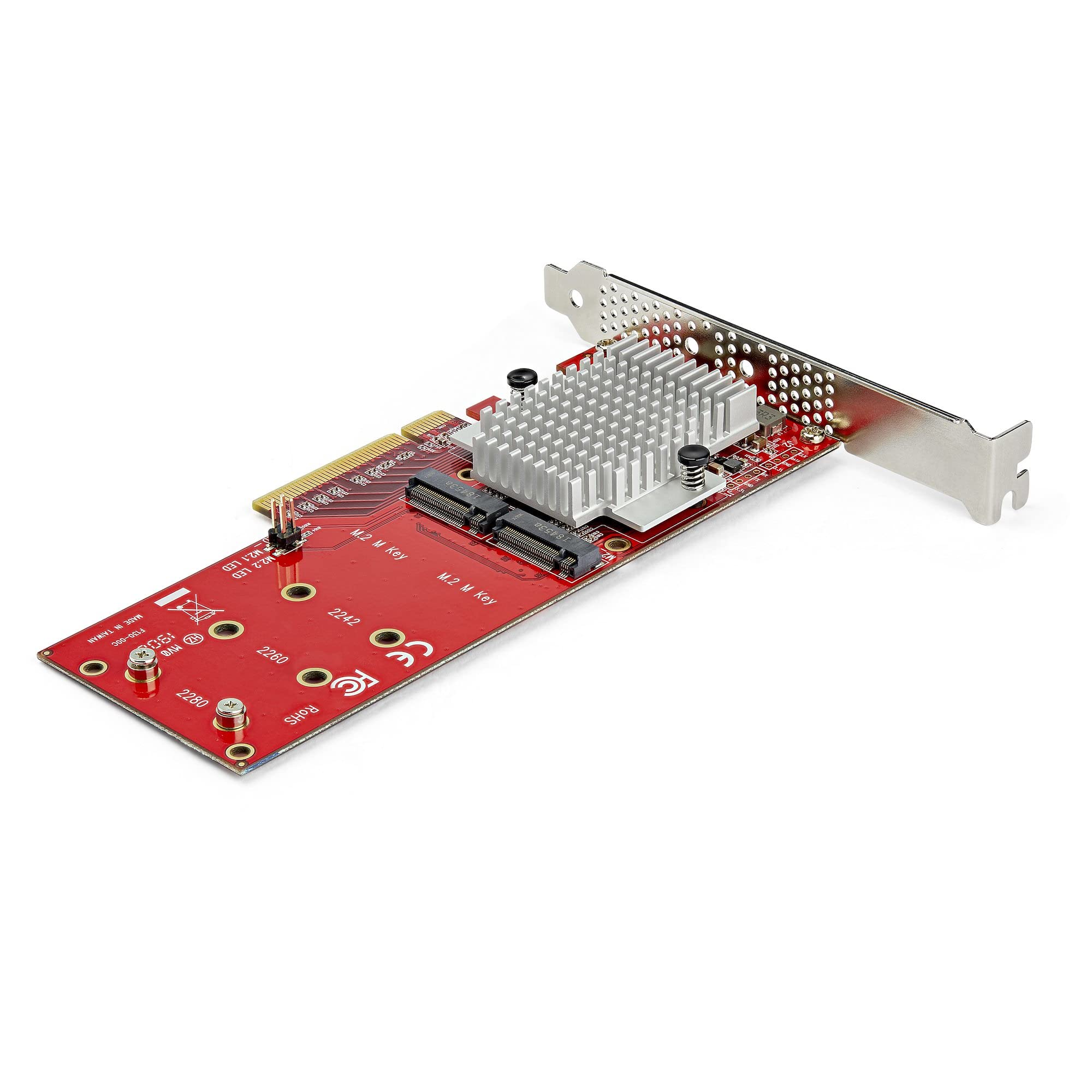 Startech.Com Dual M.2 Pcie Ssd Adapter Card   X8 / X16 Dual Nvme Or Ahci M.2 Ssd To Pci Express 3.0   M.2 Ngff Pcie (M Key) Comp
