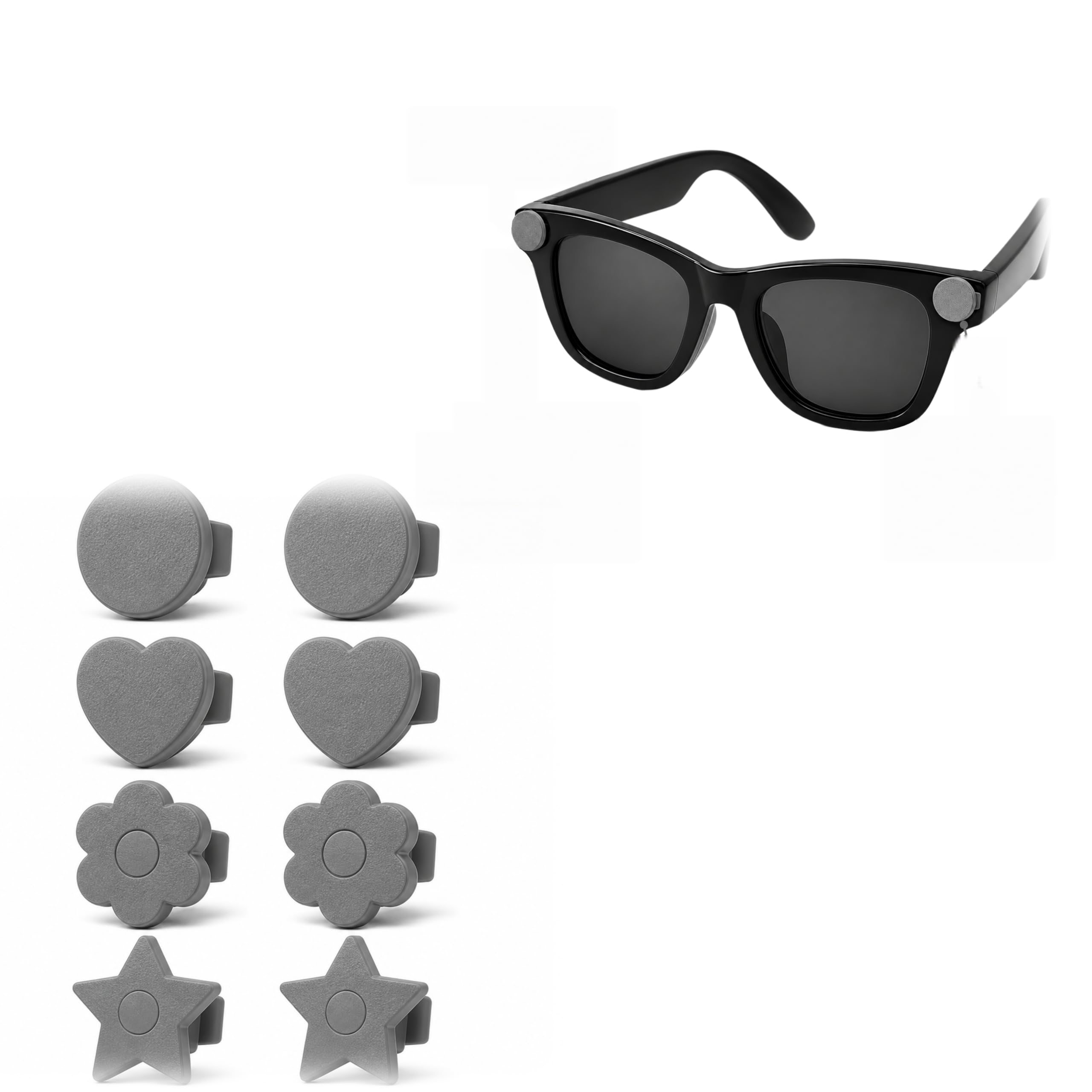Camera Privacy Cover Compatible with Ray Ban Meta Smart Glasses Snap On Lens Blocker for Restricted Areas No Adhesive Camera Blo