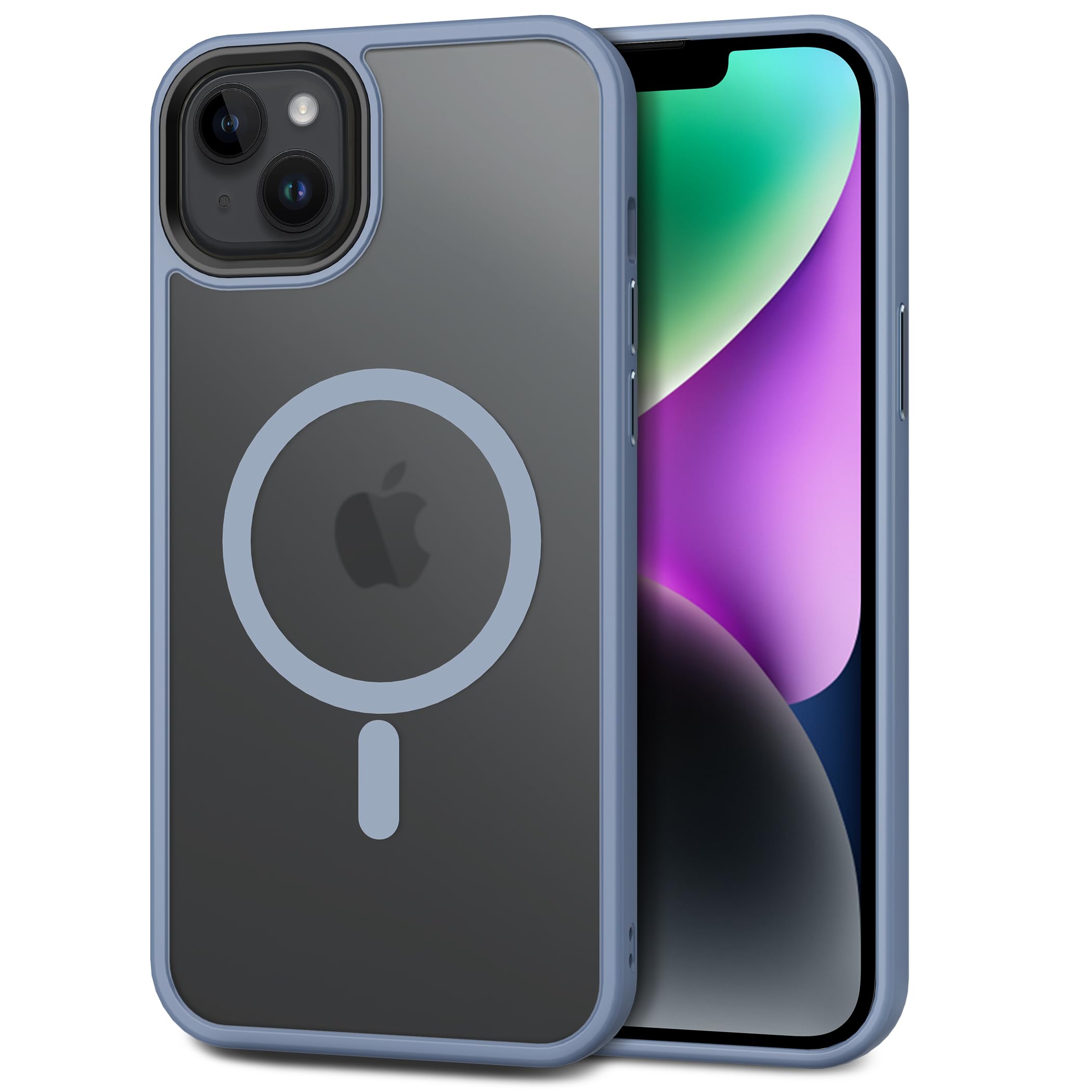 Cacoe Magnetic Case For Iphone 13 & Iphone 14 6.1 Inch Compatible With Magsafe & Magnetic Car Phone Mount,Tpu Thin Phone Cases C