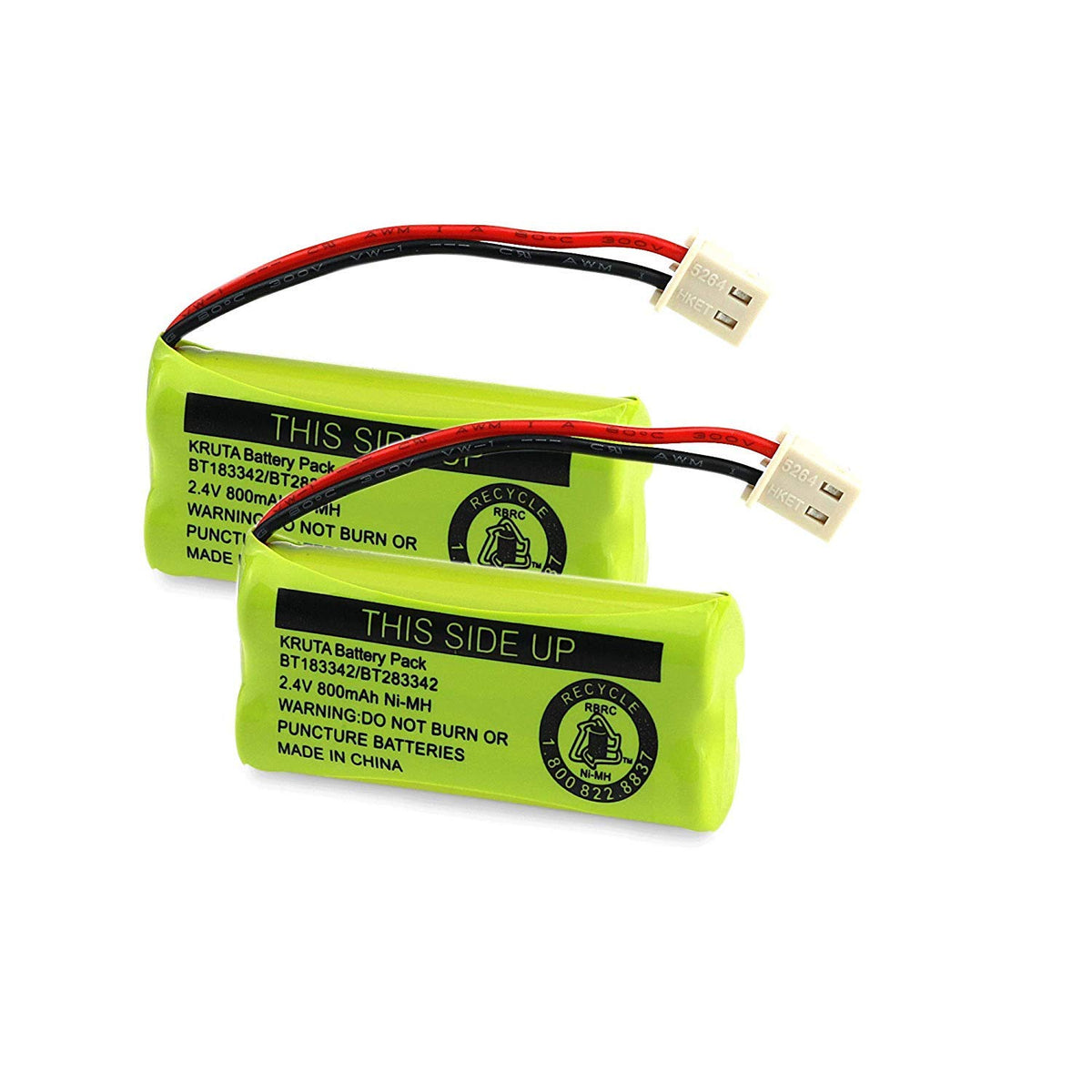 Kruta Bt183342 Bt283342 Bt166342 Bt266342 Bt162342 Bt262342 Battery Compatible With Vtech Cs6114 Cs6419 Cs6719 At&T El52300 Cl80