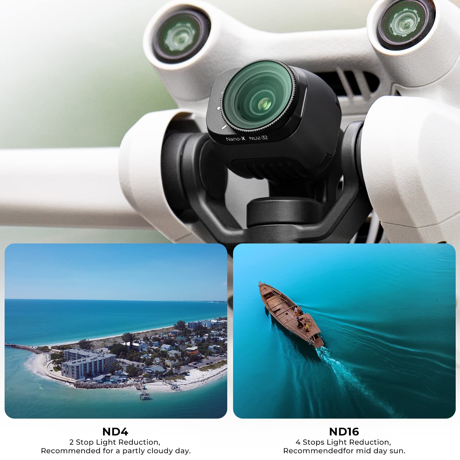 K&F Concept Mini 3 Pro Variable Nd2 32 (1 5 Stop) Nd Filter Compatible With Dji Mini 3 Pro, 28 Multi Coated Mini 3 Pro Accessori