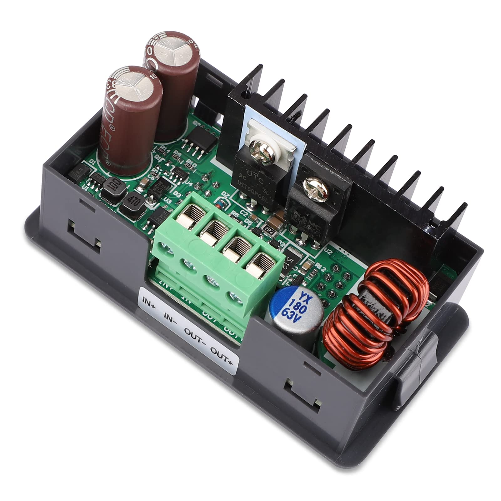 Drok Numerical Control Step Down Voltage Regulator Stabilizer, Dc 6 55V To 0 50V 5A Constant Voltage Current Buck Power Converte