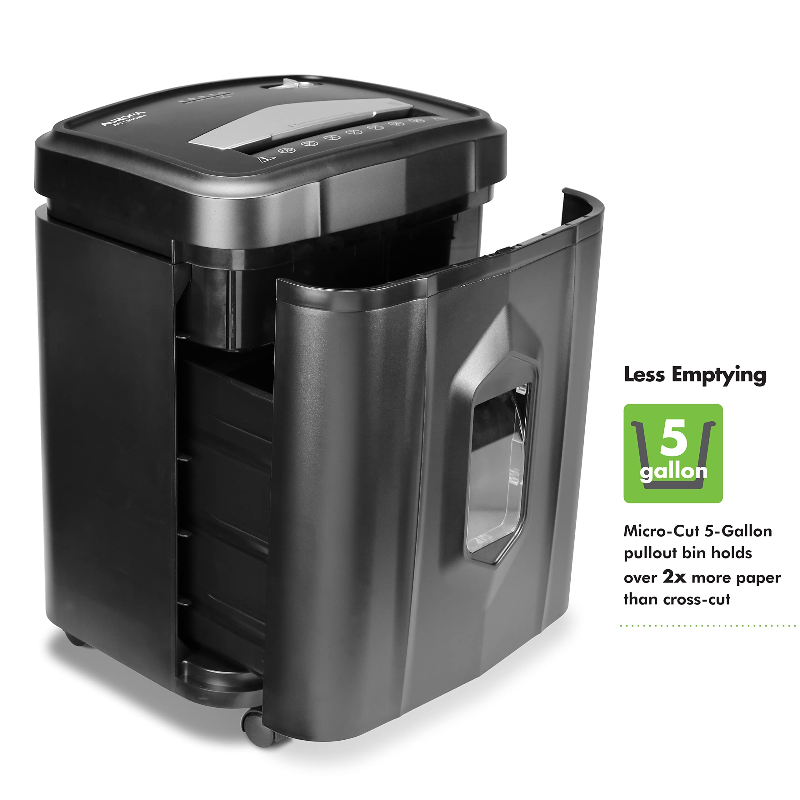 Aurora Au1630Ma Anti Jam 16 Sheet Micro Cut Paper And Cd/Credit Card Shredder/ 10 Minutes Continuous Run Time