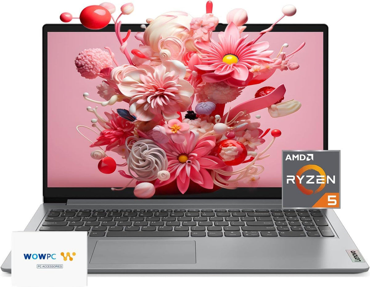 Lenovo Ideapad Laptop, 15.6'' Fhd Display, Amd Ryzen 5 5500U (Beats I7 1185G7), Long Battery Life, Usb C, Webcam, Hdmi, Wi Fi 6,