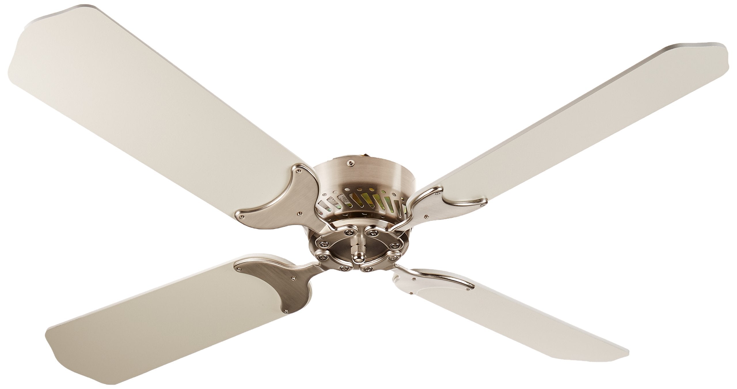 LaSalle Bristol 410TSDC42BNWH 12V Nickel White 42 Ceiling Fan
