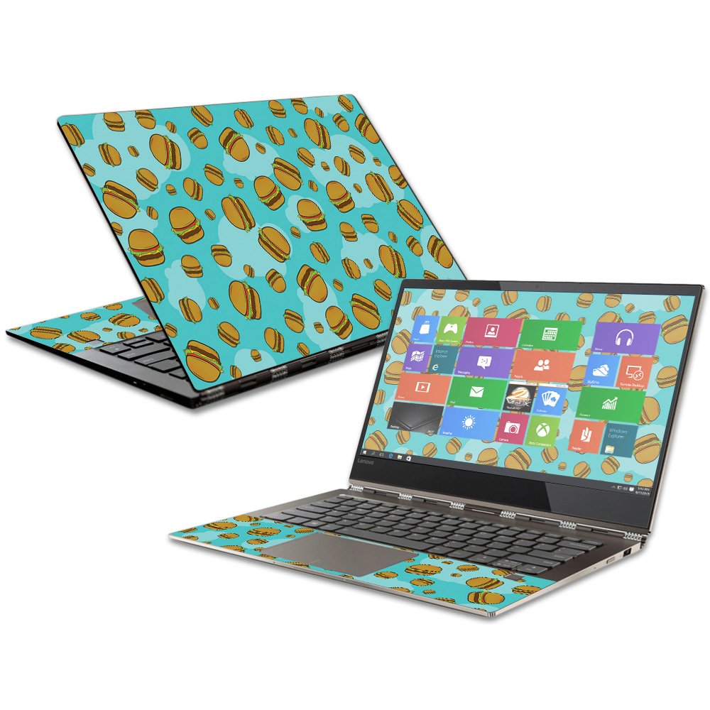 MightySkins Skin Compatible with Lenovo Yoga 920-13IKB - Burger Heaven | Protective, Durable, and Unique Vinyl Decal wrap Cover 