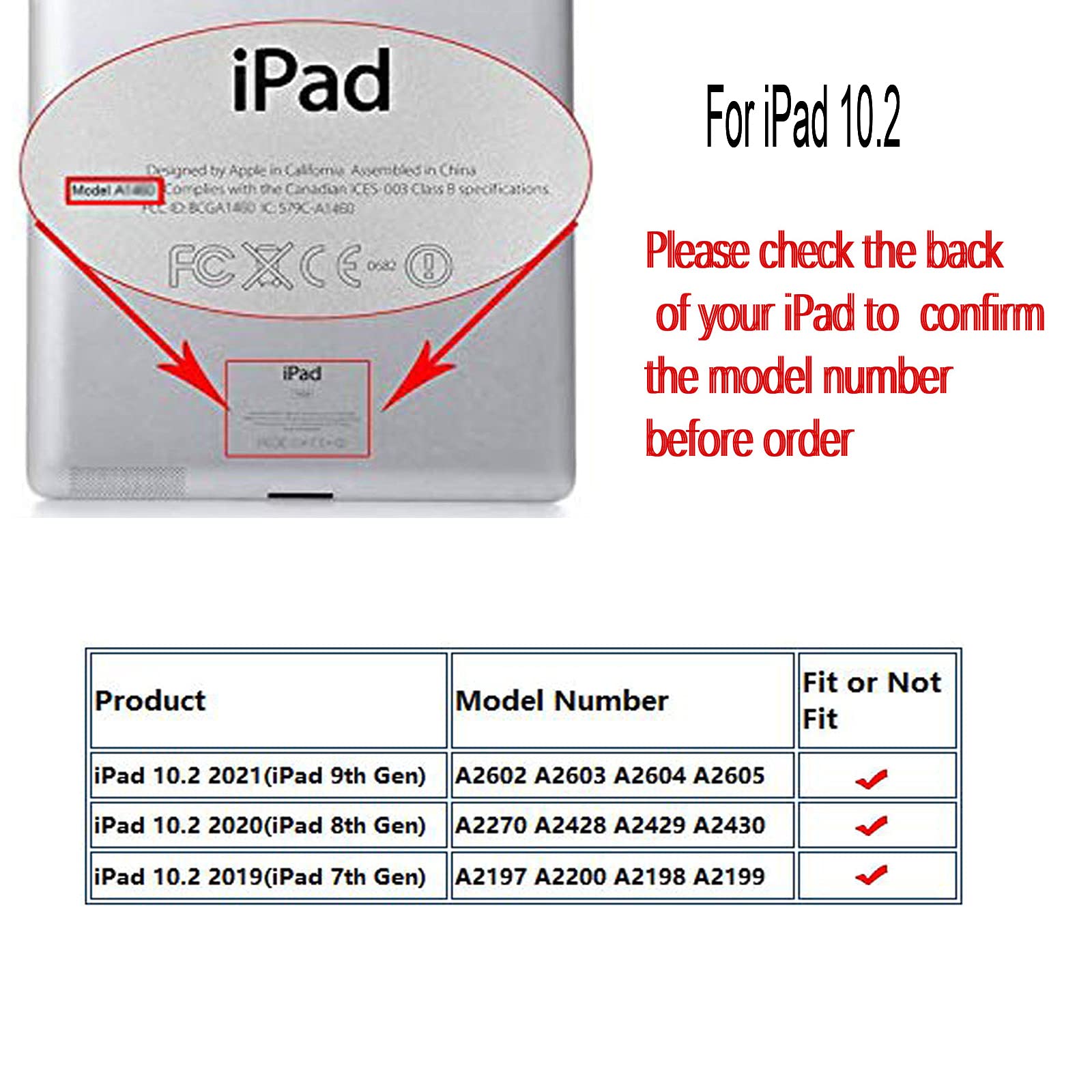 Jytrend Case For Ipad 10.2 Inch, For Ipad 9Th 8Th 7Th Generation, Rotating Stand Smart Magnetic Auto Wake Up/Sleep Cover For A26