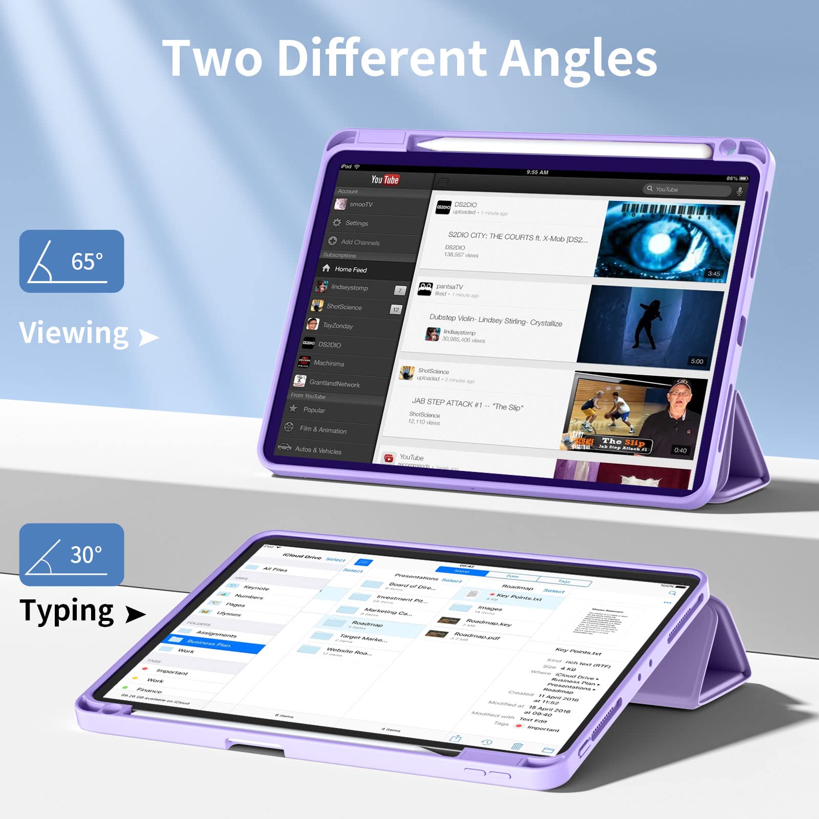 Wenlaty Case Compatible With Ipad Pro 11 Inch 4Th/3Rd/2Nd Generation With Pencil Holder, For Ipad Pro Case 11 Inch 2022/2021/202