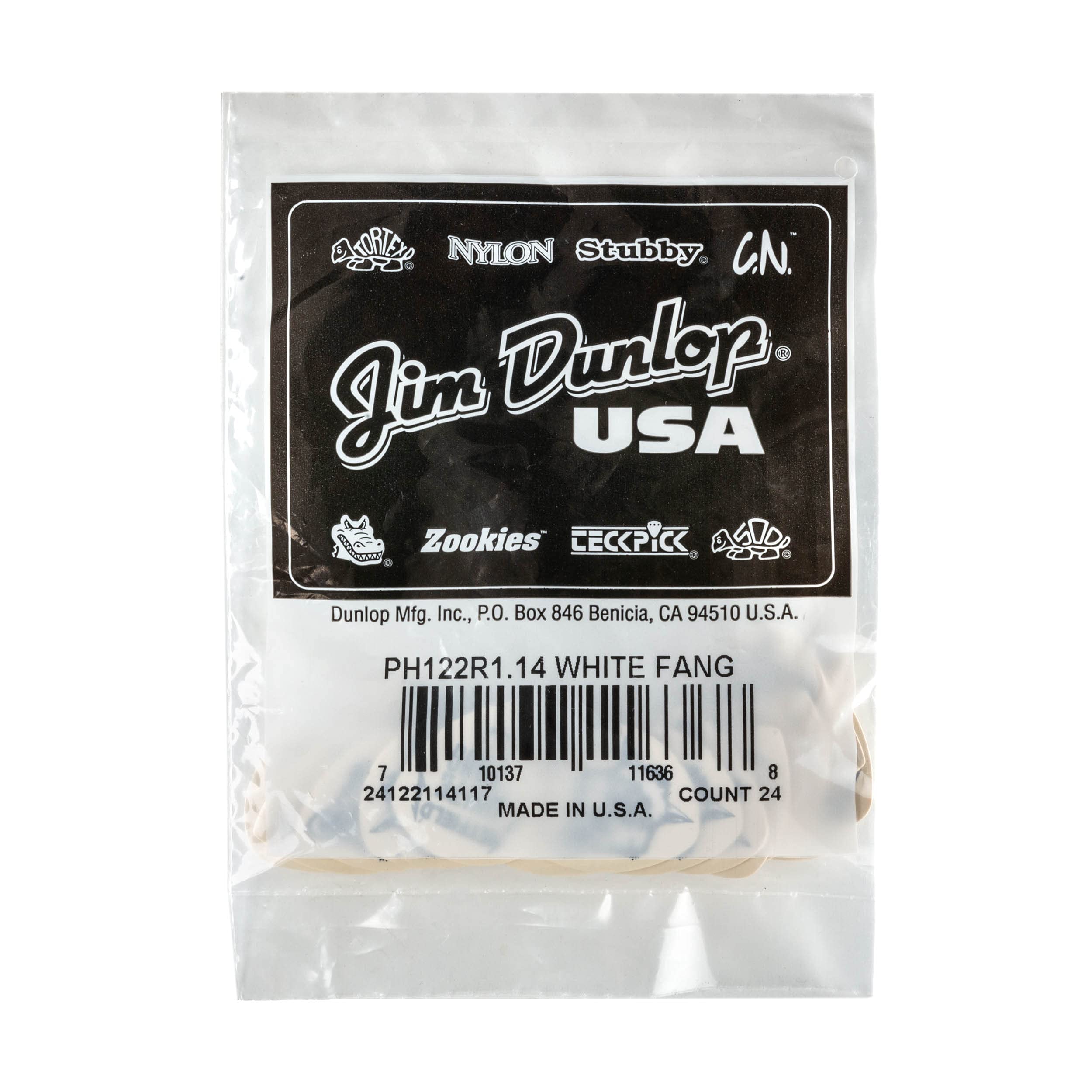 Dunlop Hetfield'S White Fang Custom Flow 1.14Mm Guitar Picks