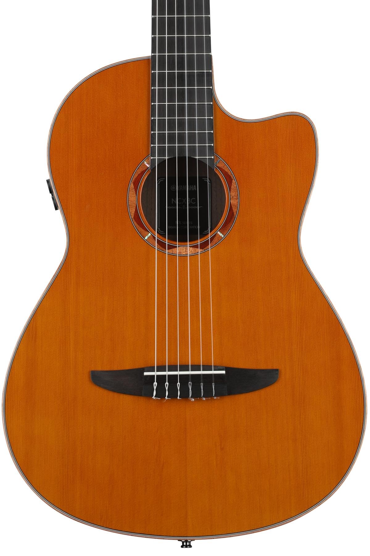 Yamaha NCX3C NT Cedar Top Cutaway Acoustic-Electric Nylon-String Classical Guitar With Reinforced Carrying Bag , Natural