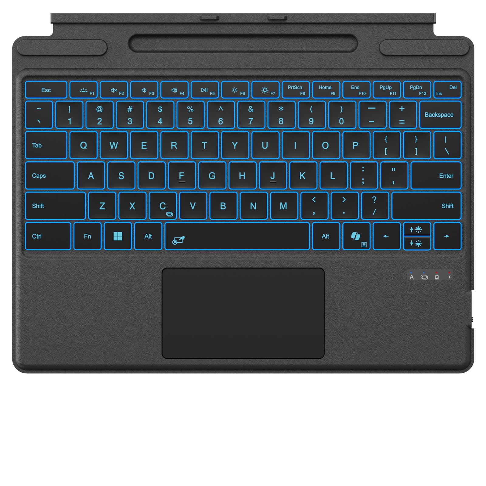 Surface Pro 11/10/9/8 Keyboard, Bluetooth Backlit Type Cover With Trackpad