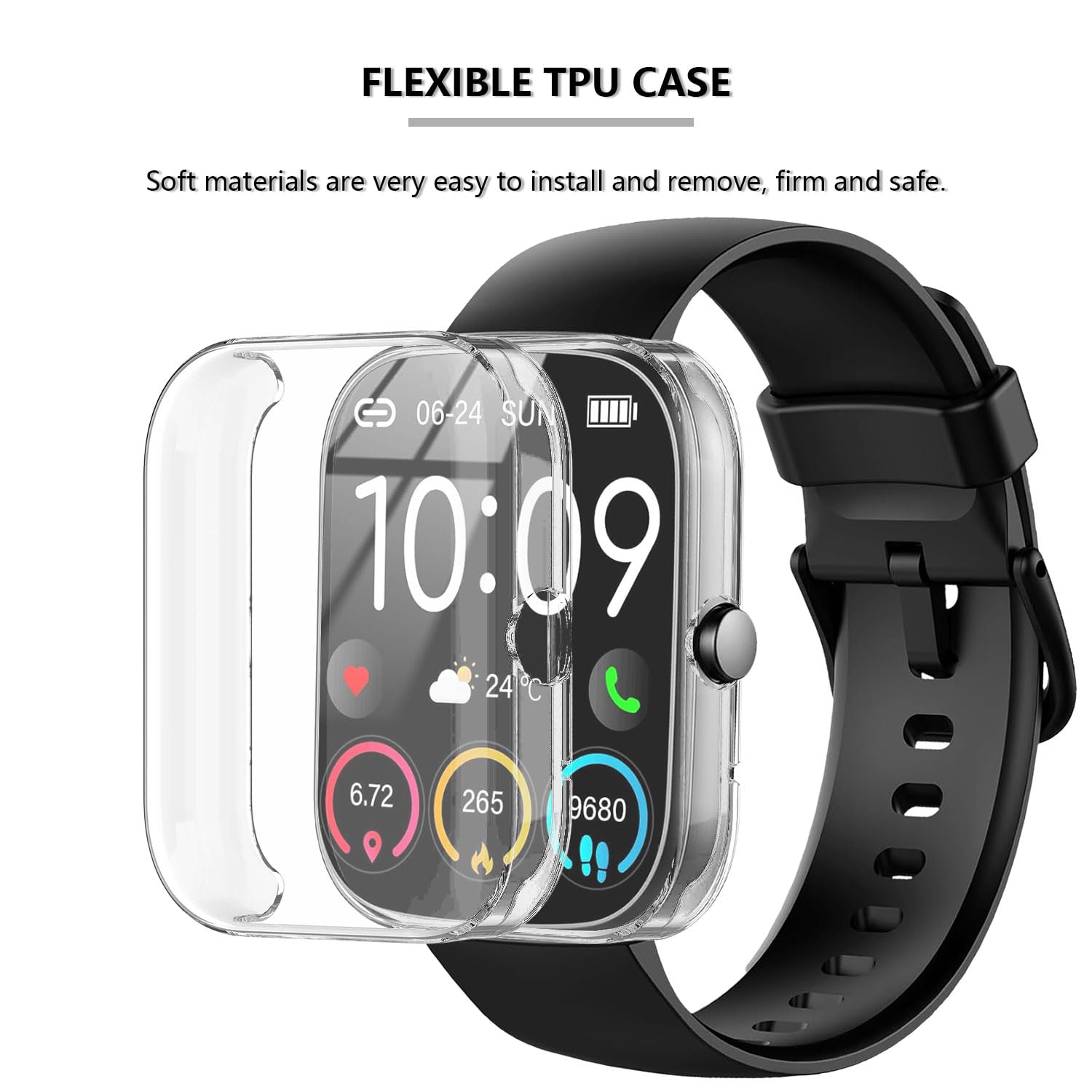 [2-Pack] Screen Protector Compatible With Uaue T60, Qxq T60, Qcoq T60, Cascho T60, Taopodo T60, Matast T60 Case, Soft Tpu Plated