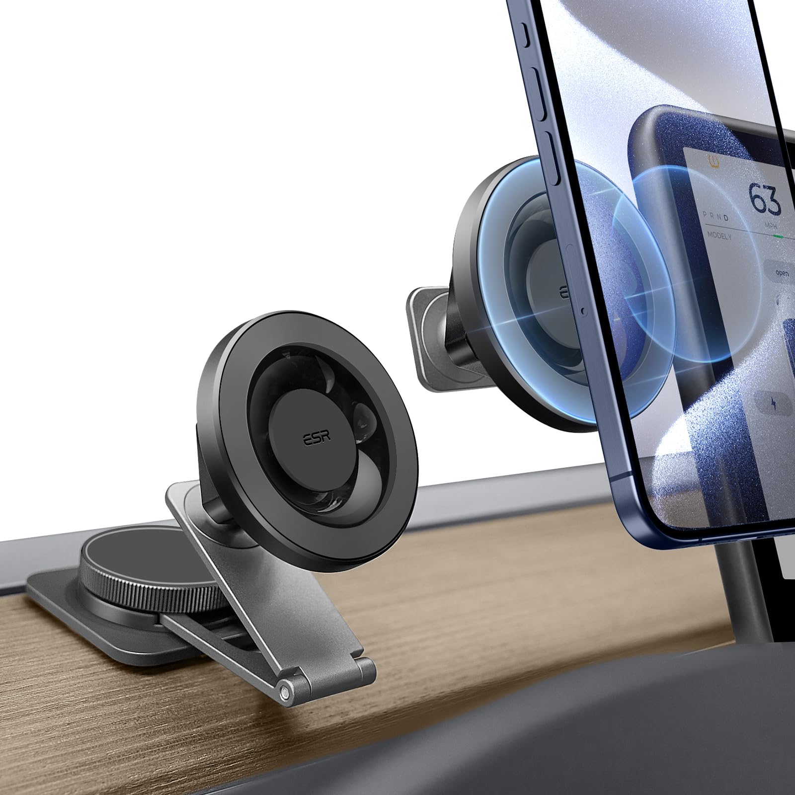 Esr Dashboard Magnetic Car Mount For Tesla, Compatible With Magsafe Car Mount, Touchscreen Magnetic Phone Holder For Car, Car Ph