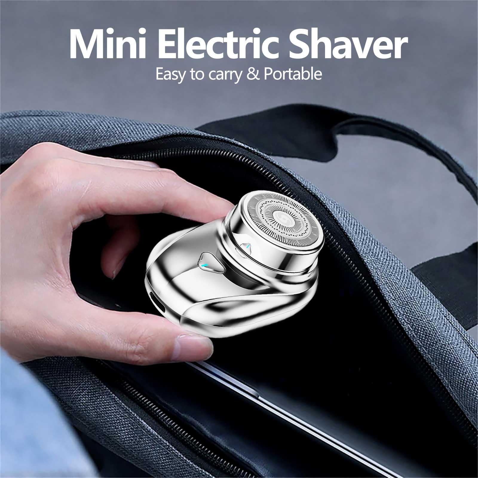 Oynupikr Mini Electric Shaver, Mini Portable Shaver, Electric Razor For Men, Usb Rechargeable Waterproof Shaver For Travel Offic