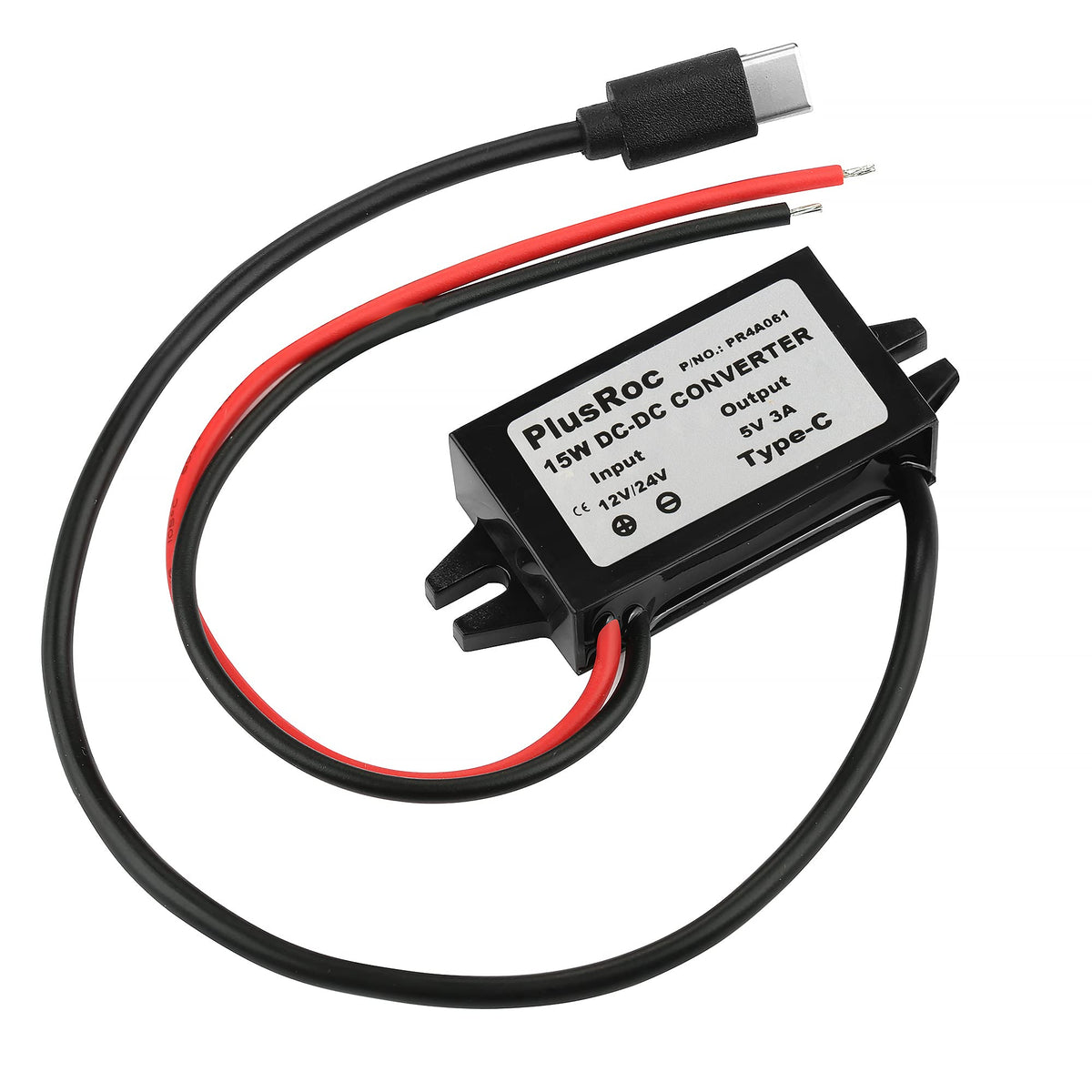 Plusroc Waterproof 12V/24V To 5V Converter Dc Dc Step Down Module Power Adapter Compatible With Raspberry Pi 4, Cellphone, Car (