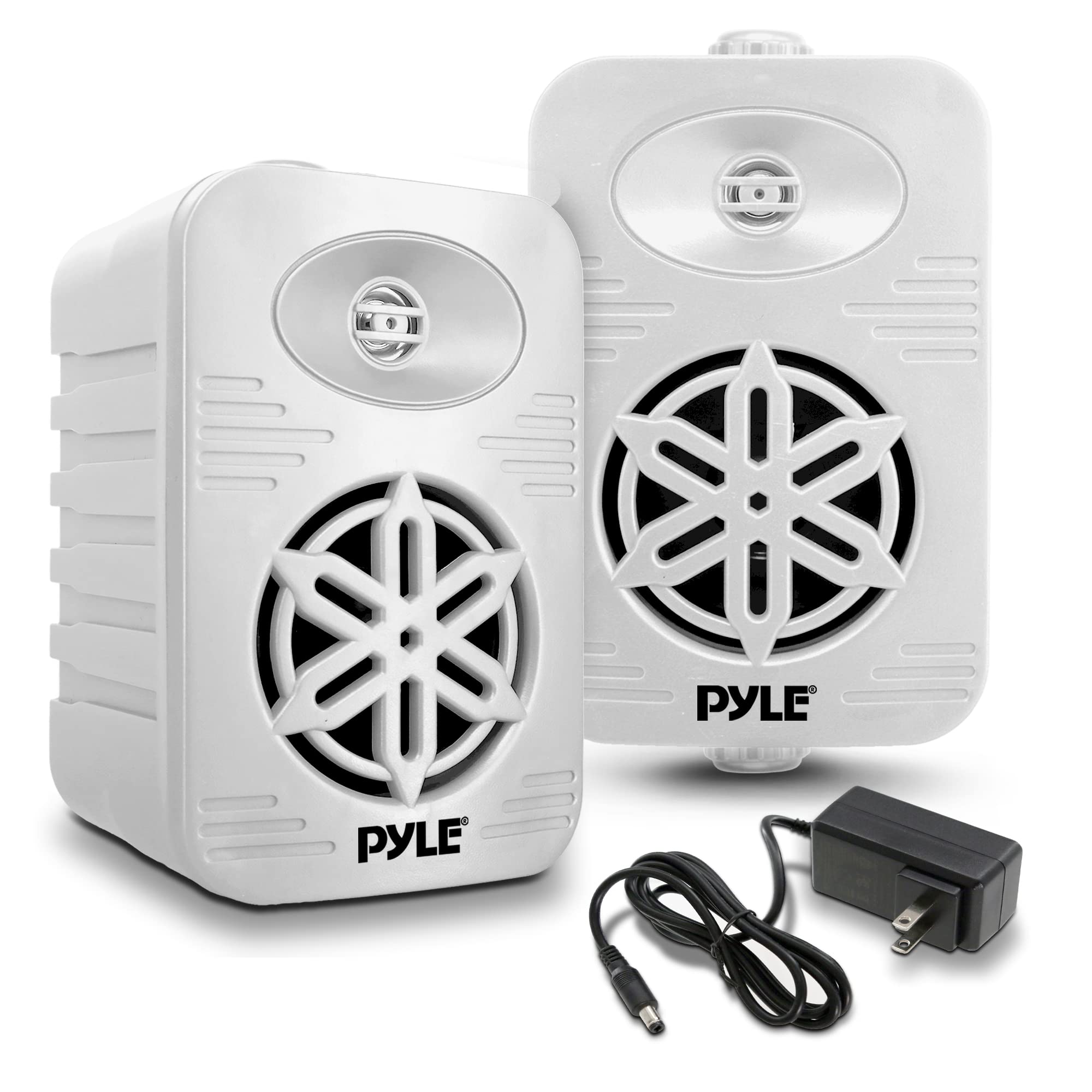 PyleUsa Bluetooth Indoor Outdoor Speakers Pair - 500 Watt Dual Waterproof 5.25 2-Way Full Range Speaker System w/ 1/2 High Compl