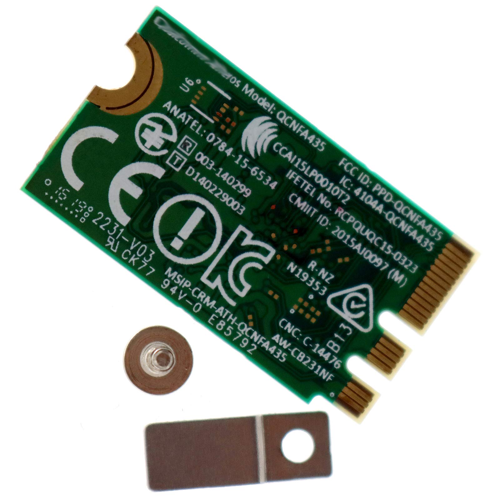 Deal4Go Qcnfa435 Qca9377 802.11Ac 433Mbps M.2 Ngff Wifi Adapter Wireless Wlan Card W/Bluetooth 4.1 For Dell Dw1810 Qualcomm Athe