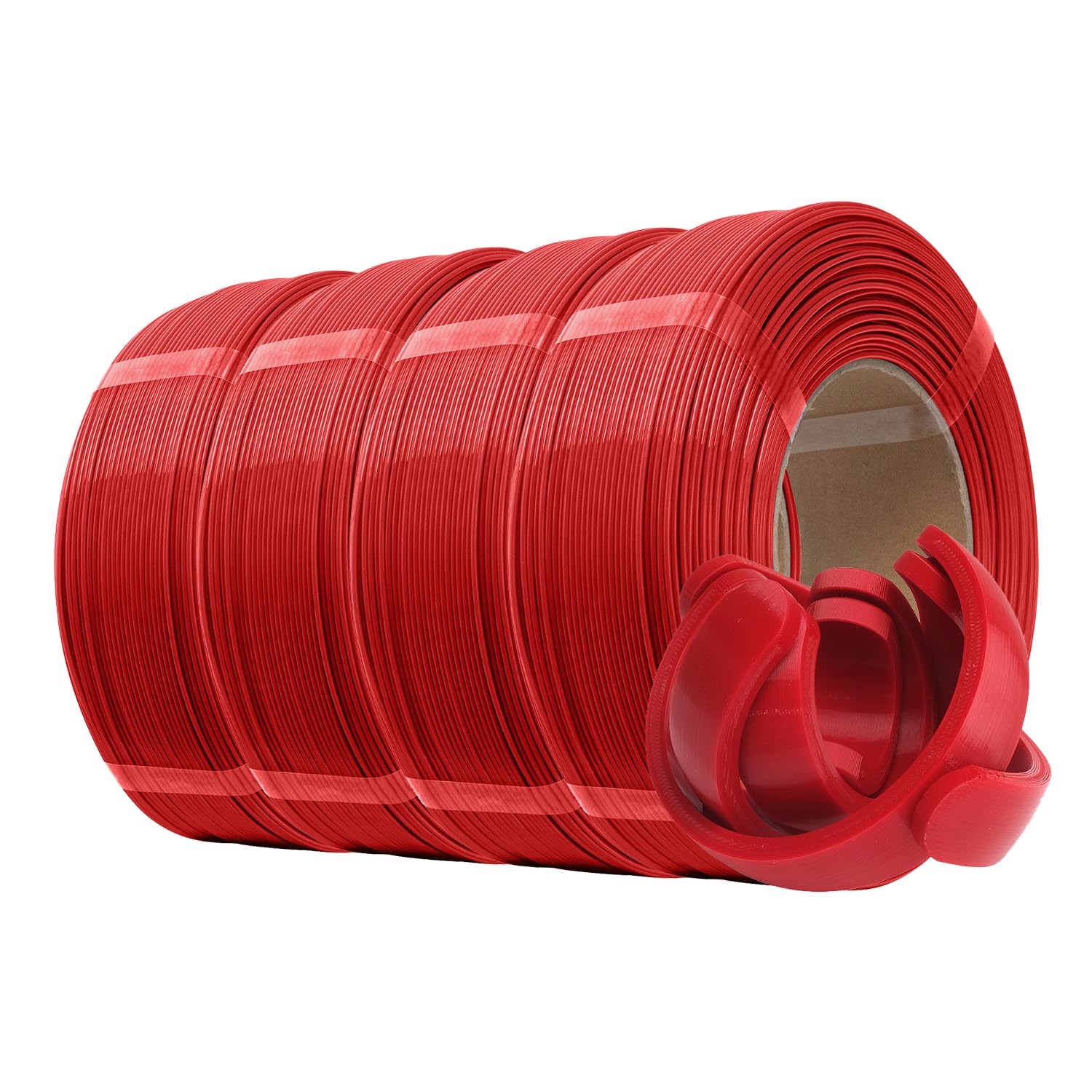 eSUN PLA+ Refilament 1.75mm, 3D Printer Refill PLA Plus, 1KG per Roll, 4 Rolls Spoolless 3D Printing Filament for 3D Printers, F