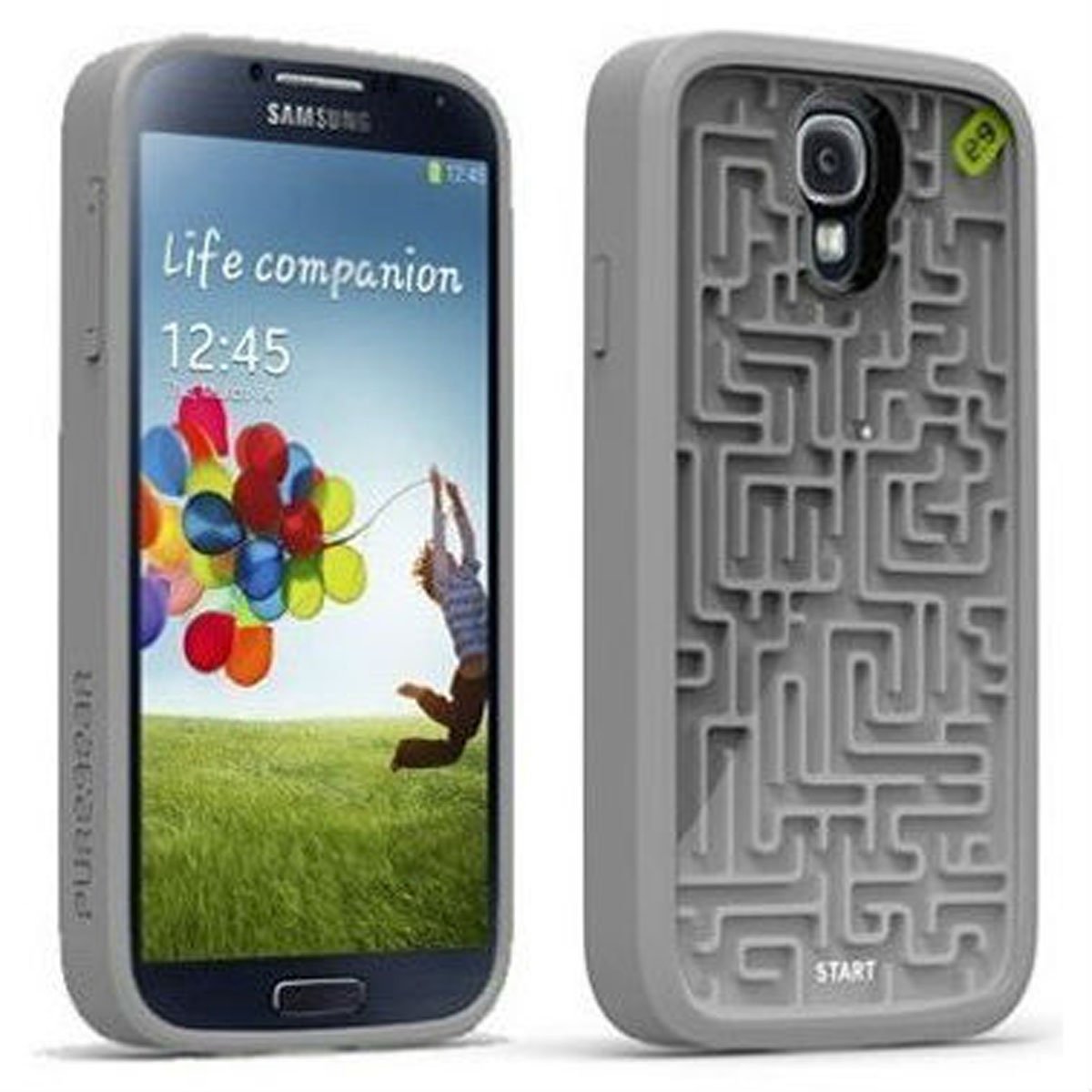 Puregear Amazing Retro Game Case For Samsung Galaxy S4   Retail Packaging   Grey