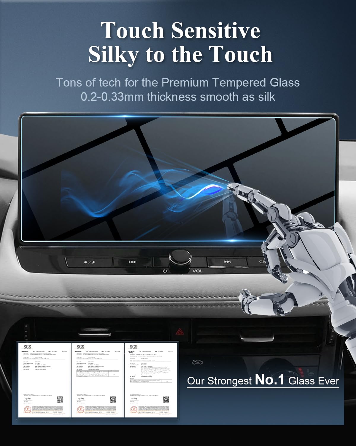 Bibibo For 2024 2025 Nissan Rogue Screen Protector 2024 2025 Nissan Rogue (Sl/Platinum)12.3' Display Nissan Rogue 2024 Tempered Glass Anti Glare Scratch Ultra Clear 2024 Nissan Rogue Accessories 2024 2025