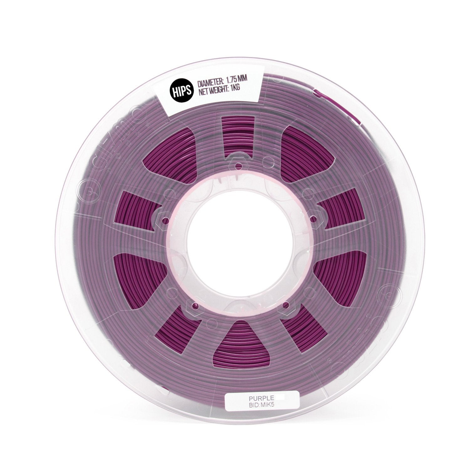 Gizmo Dorks 3Mm (2.85Mm) Hips Filament 1Kg / 2.2Lb For 3D Printers, Purple