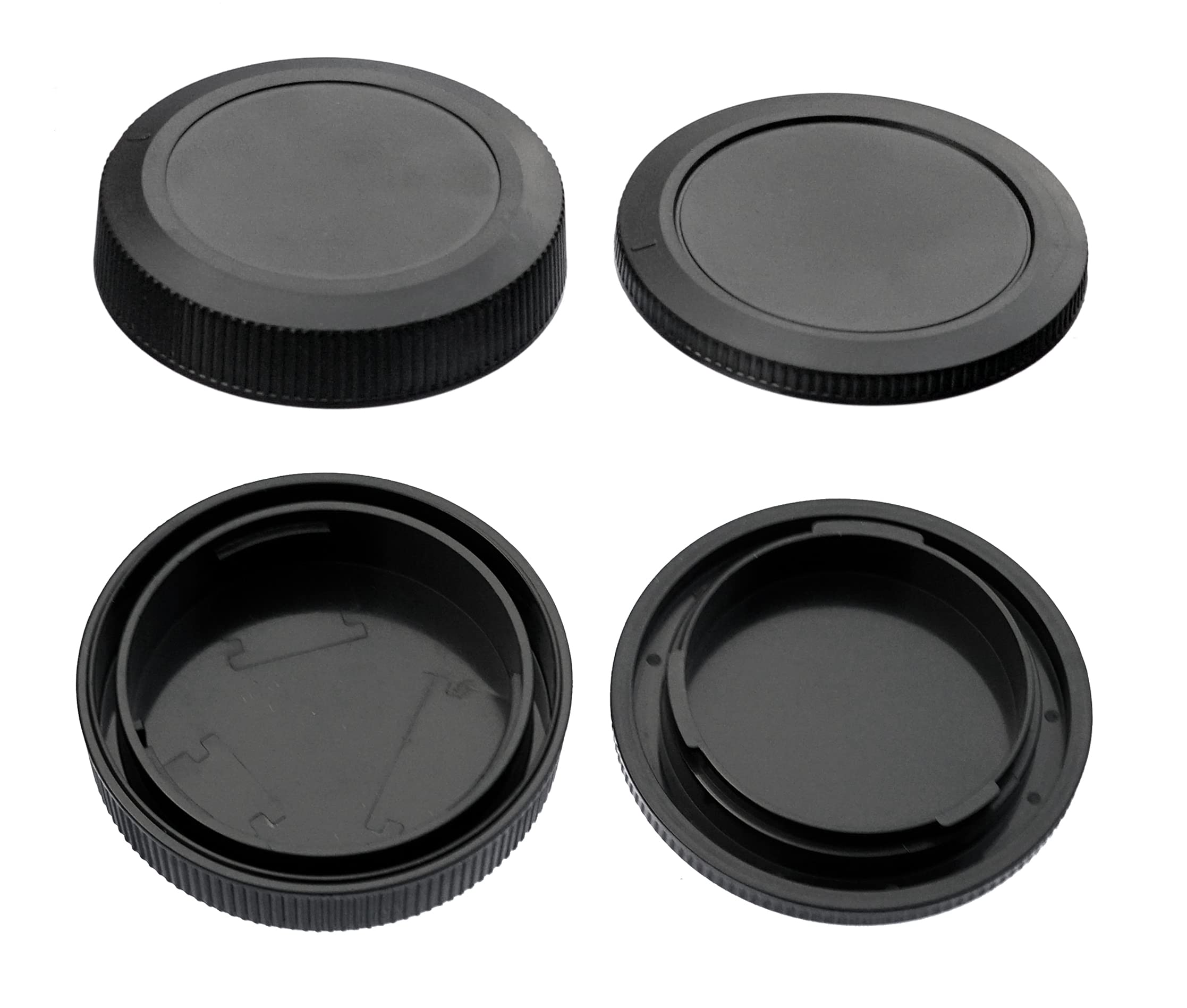 (2 Pack) Eos Rf Cap, Eos Rf Lens Rear Cap, Eos Rf Camera Body, Sensor Protectie Covers Rear Lens Caps, Rf Rear Lens Cap, Compati