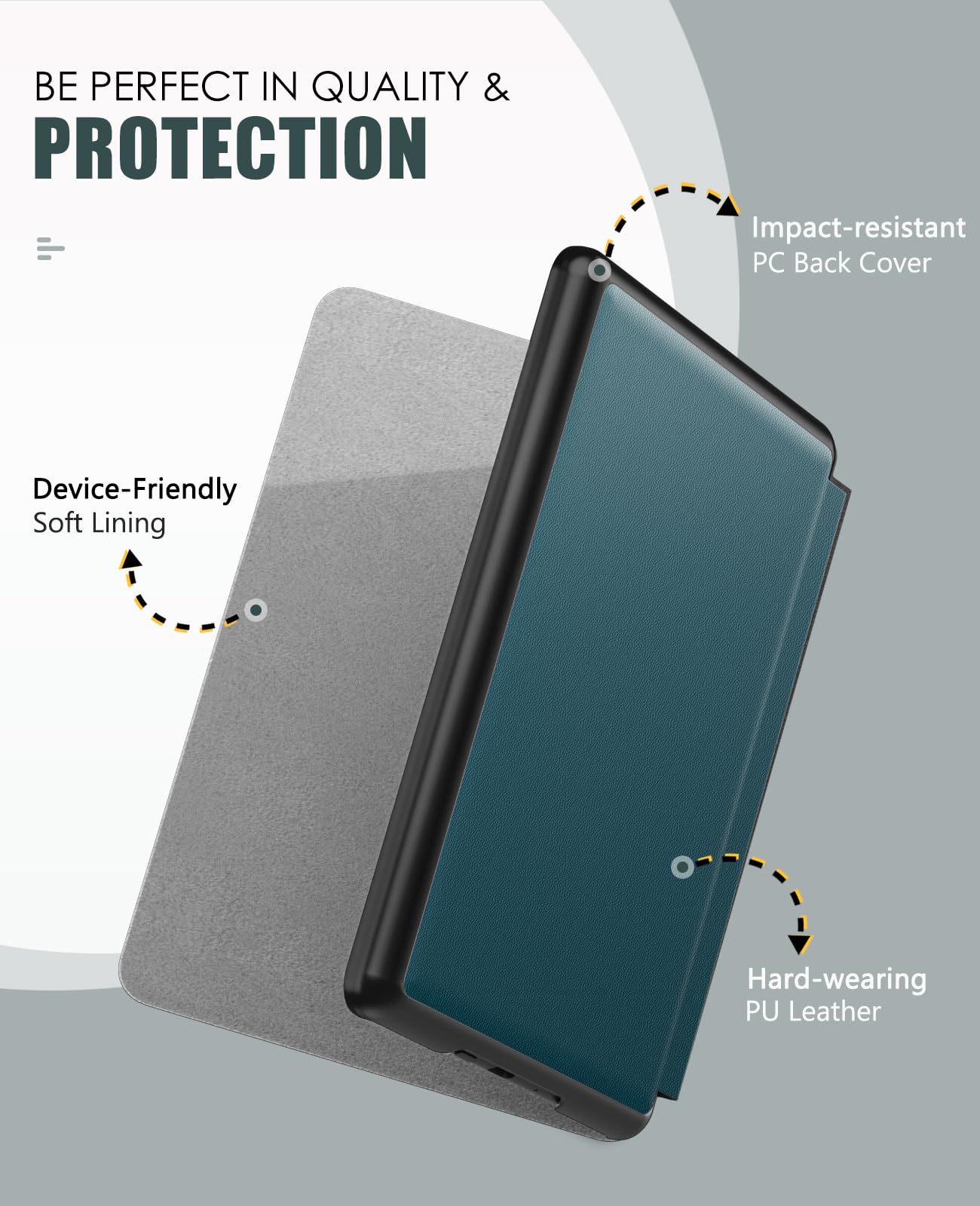 Moko Case Fits 6.8'' Kindle Paperwhite (11Th Generation 2021) And Kindle Paperwhite Signature Edition, Lightweight Shell Cover W