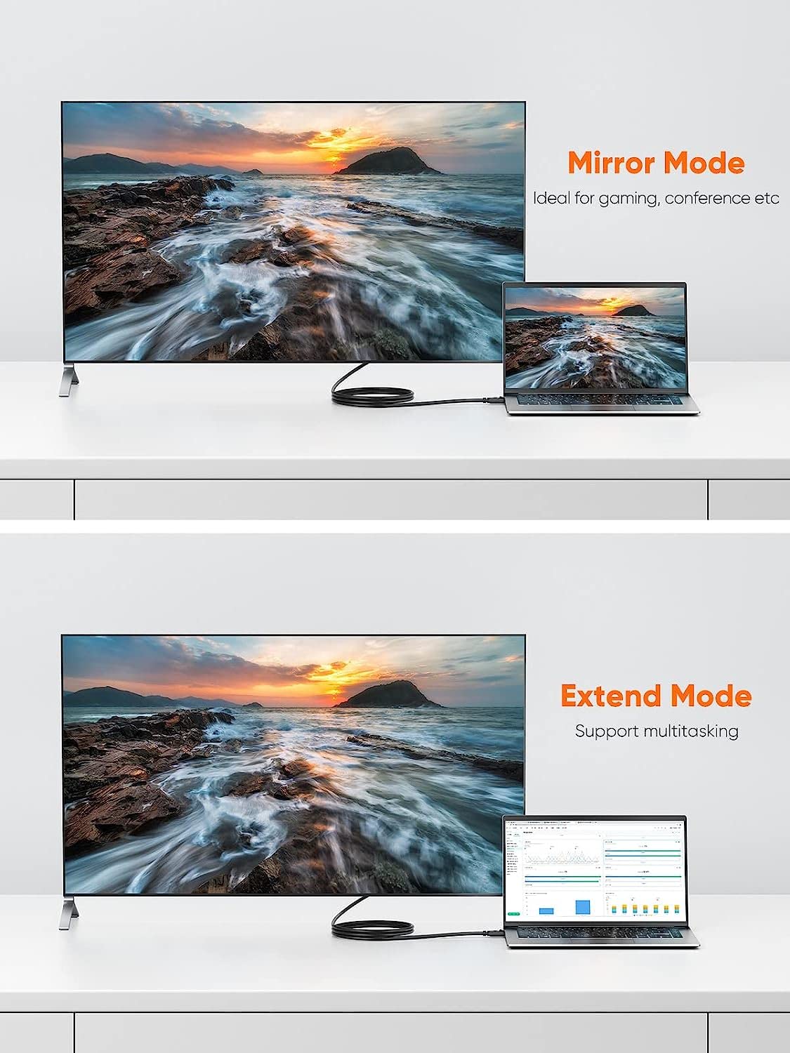 Cablecreation Displayport To Vga Adapter 6 Ft, [3 Pack] Displayport To Vga Cable Gold Plated 1080P@60Hz, Dp Male To Vga Male Cab