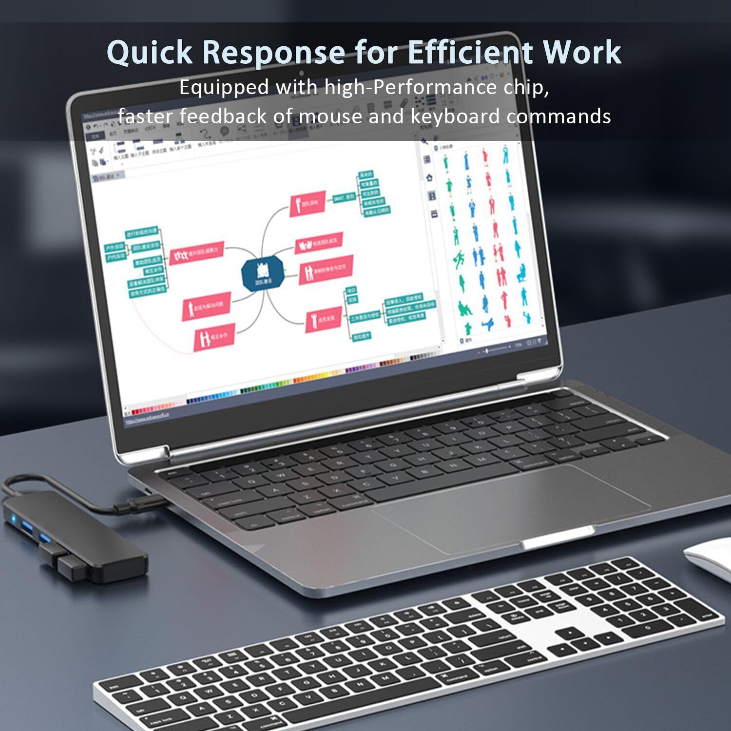 Usb 3.0 Hub, Vienon 4 Port Usb Hub Usb Splitter Usb Expander For Laptop, Xbox, Flash Drive, Hdd, Console, Printer, Camera,Keybor
