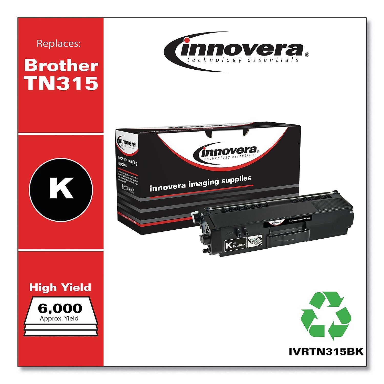 Ivrtn315Bk   Remanufactured Tn315Bk High Yield Toner