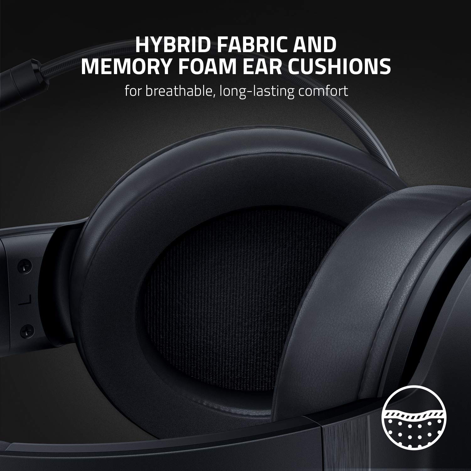 Razer Kraken V3 X Gaming Headset: 7.1 Surround Sound - Triforce 40Mm Drivers - Hyperclear Bendable Cardioid Mic - Chroma Rgb Lig