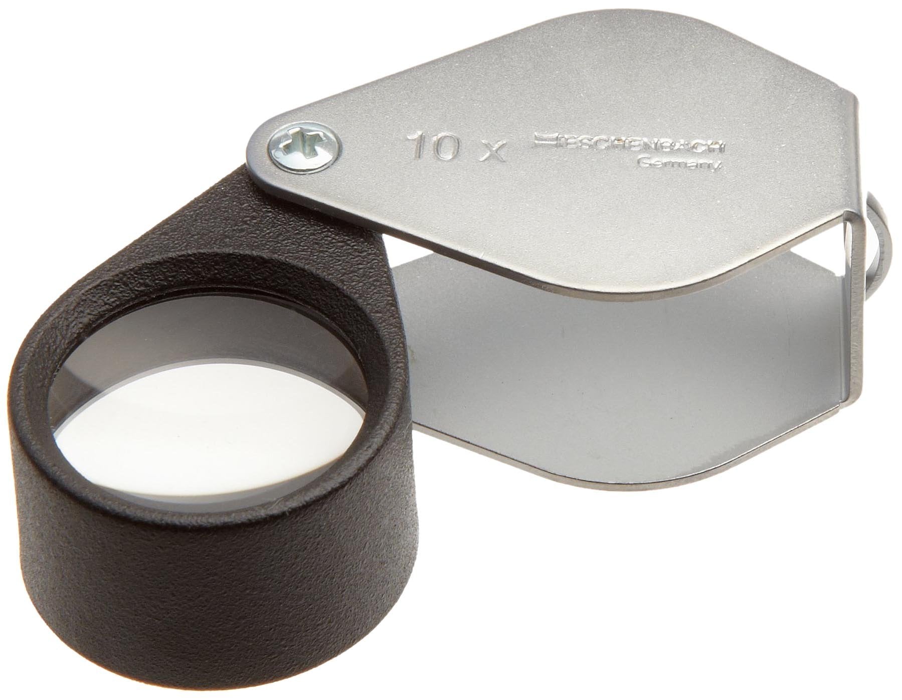 Eschenbach 1176 10 Aplanatic Folding Loupe Magnifier, 10X Magnification, 40 Diopter, 23Mm Lens Diameter