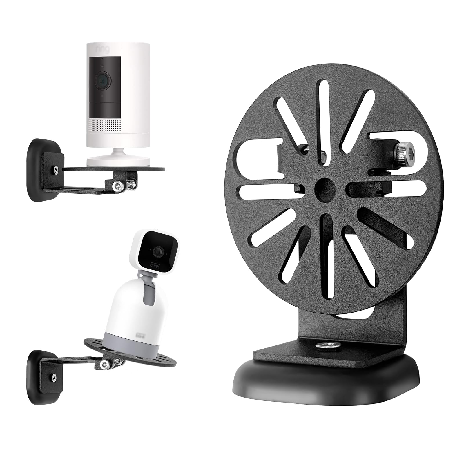 Universal Magnetic Security Camera Mount   360 Rotation & Tilt  Damage Free Indoor Outdoor Holder Fits For Wyze Cam,Blink,Enfy,T