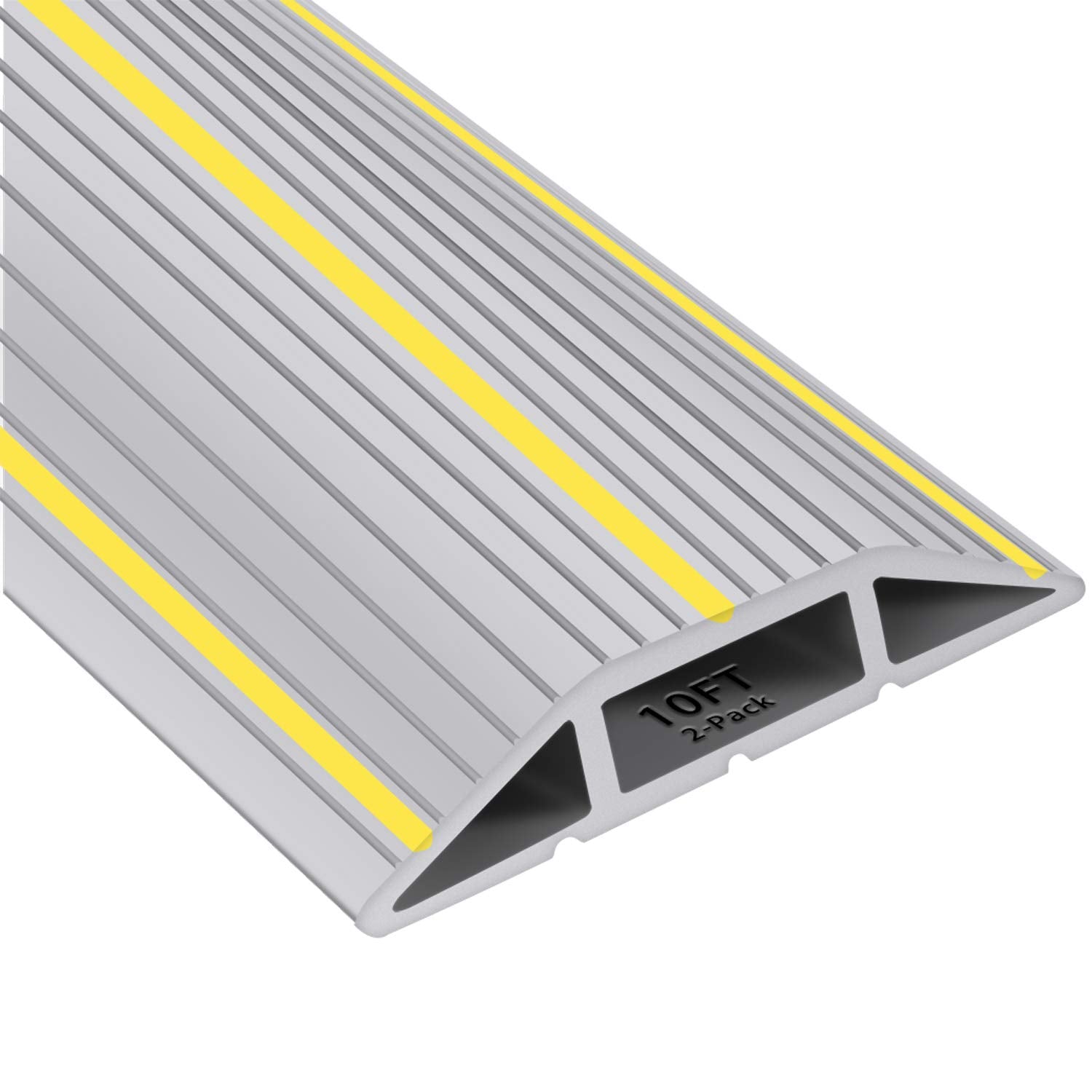 20Ft Cord Cover Heavy Duty Cable Protector 3 Channels Contains Cords Cables And Wires Easy To Unroll Conceal Wires Of Home Offic