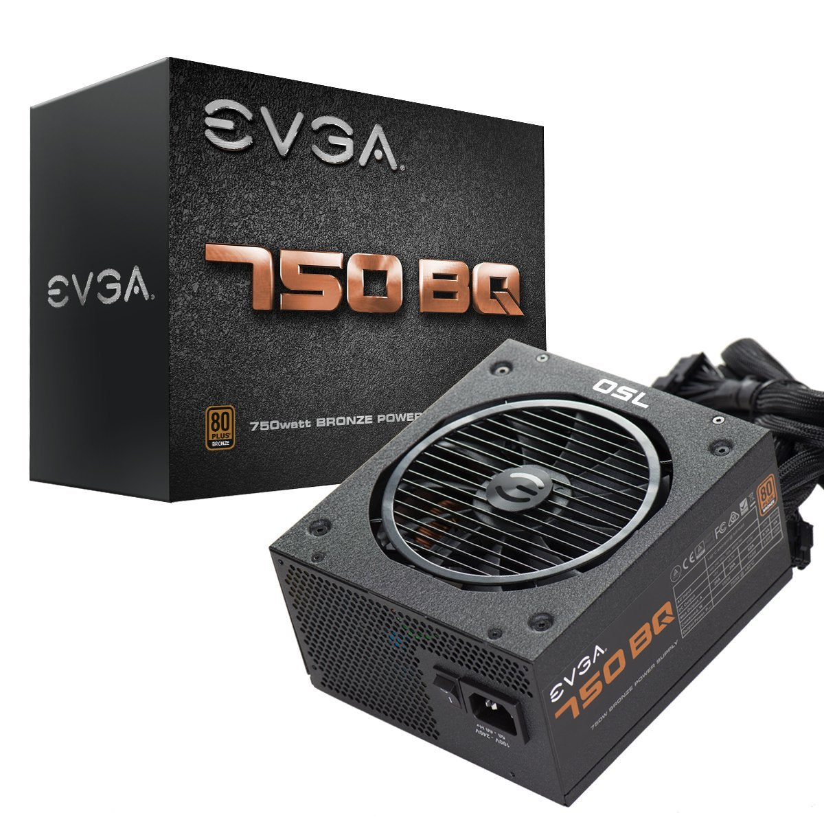 Evga 750 Bq, 80+ Bronze 750W, Semi Modular, 5 Year Warranty, Includes Free Power On Self Tester, Power Supply 110 Bq 0750 V1