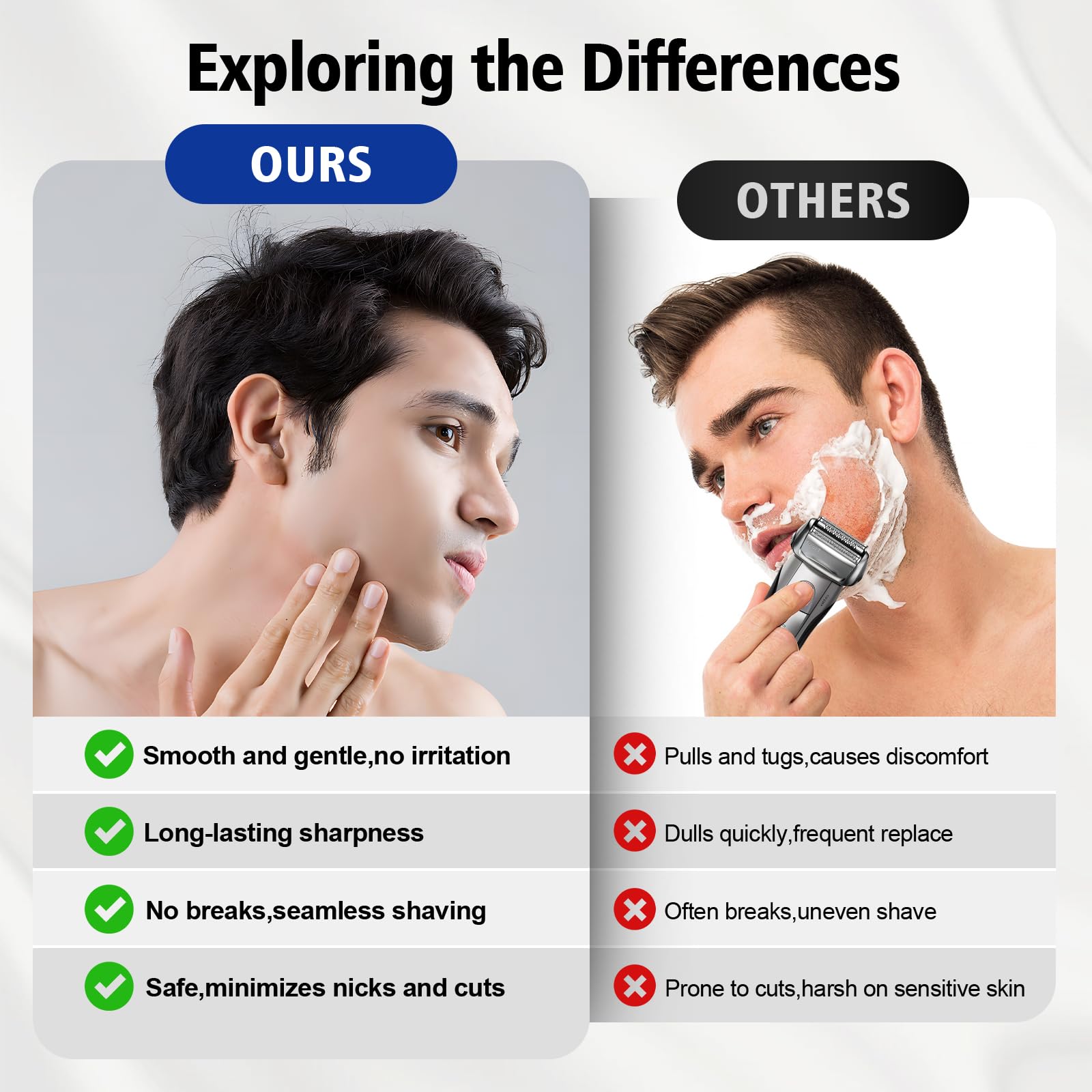 70S Series 7 Replacement Head For Braun Clean & Renew Refill Cartridges Series 7 Foil Shaver Replacement Heads Compatible Compat