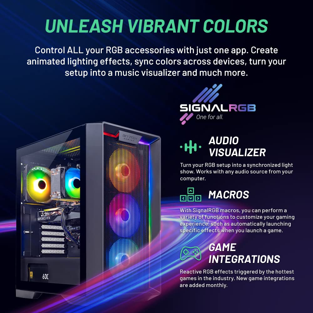Skytech Nebula Gaming Pc Desktop, Ryzen 5 5600 3.5 Ghz (4.4Ghz Turbo Boost), Nvidia Rtx 3050 6Gb Gddr6, 1Tb Ssd, 16Gb Ddr4 Ram 3