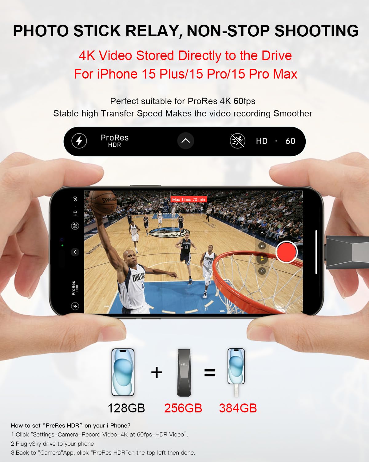 Ysky 256Gb Usb 3.2 Solid State Flash Drive 1000Mb/S High Speed Usb C+ Usb 3.2 Gen2 Dual Interfaces Thumb Drive, Usb C Memory Pho