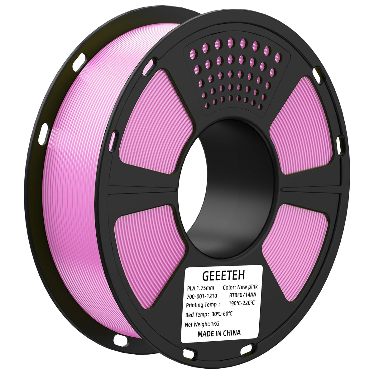 GEEETECH 3D Printer Filament Pink, PLA Filament 1.75mm, 1kg Spool (2.2 ...