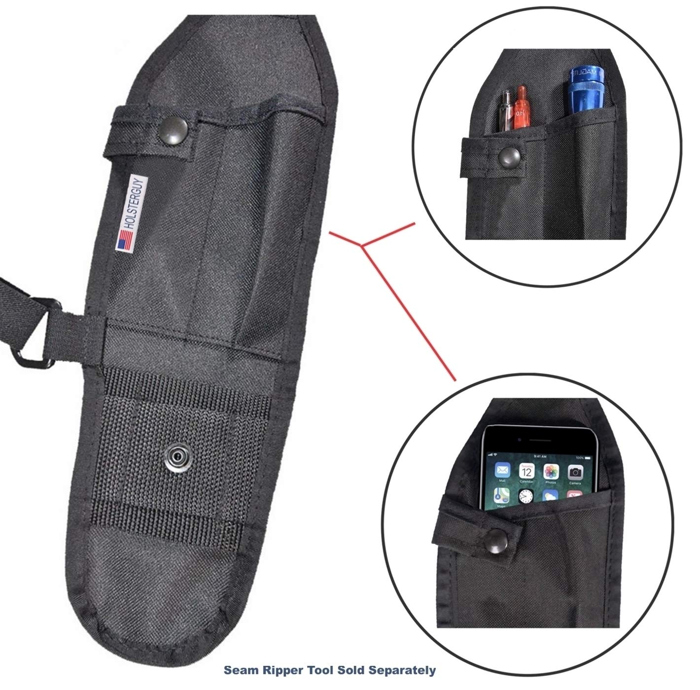 Ush 300D Double Radio Shoulder Holster Chest Harness With An Adjustable Radio Pouch Fits All Medium To Large Motorola Icom Verte