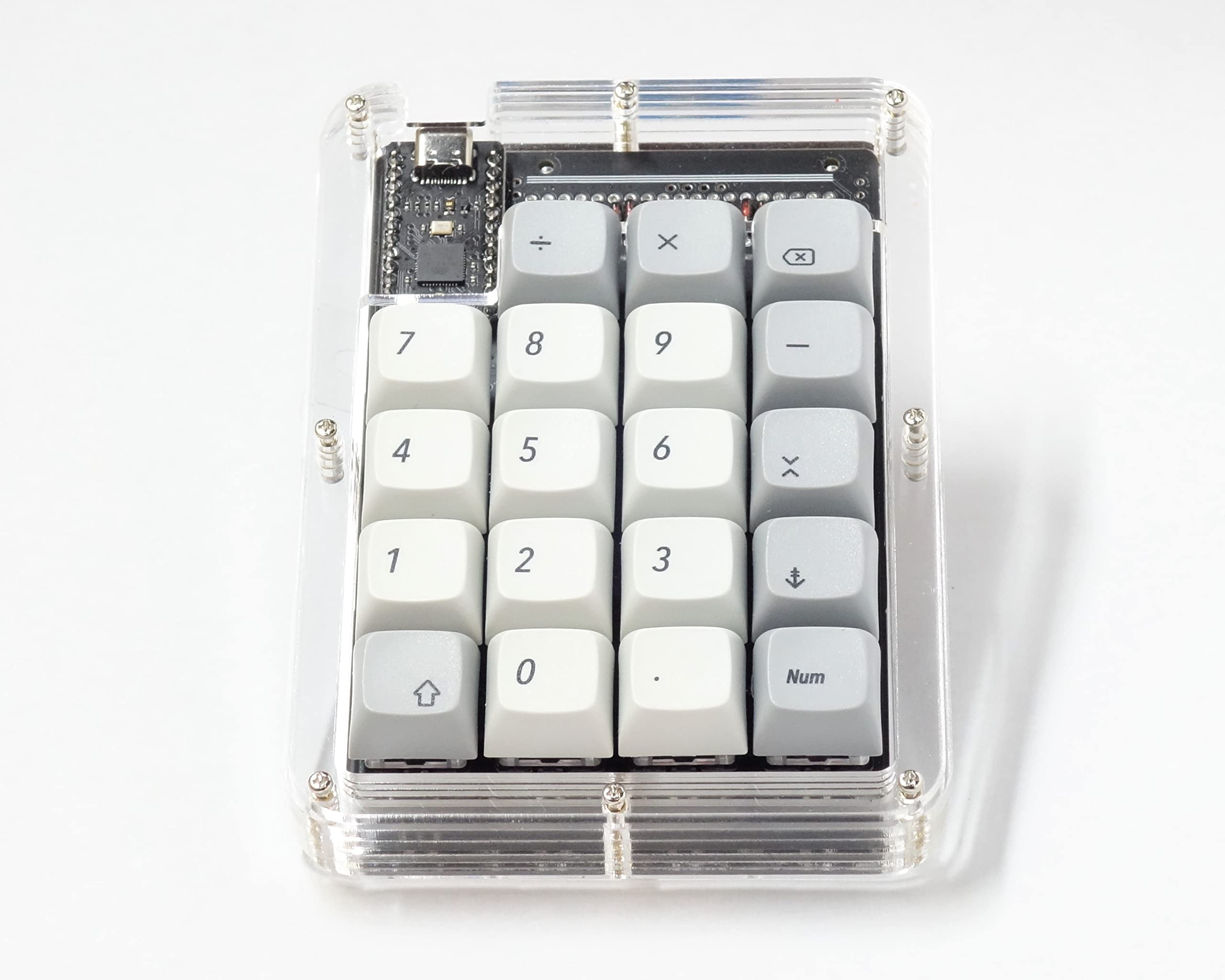 Nullbits Stacked Acrylic Case For Tidbit 19 Key Numpad Kit