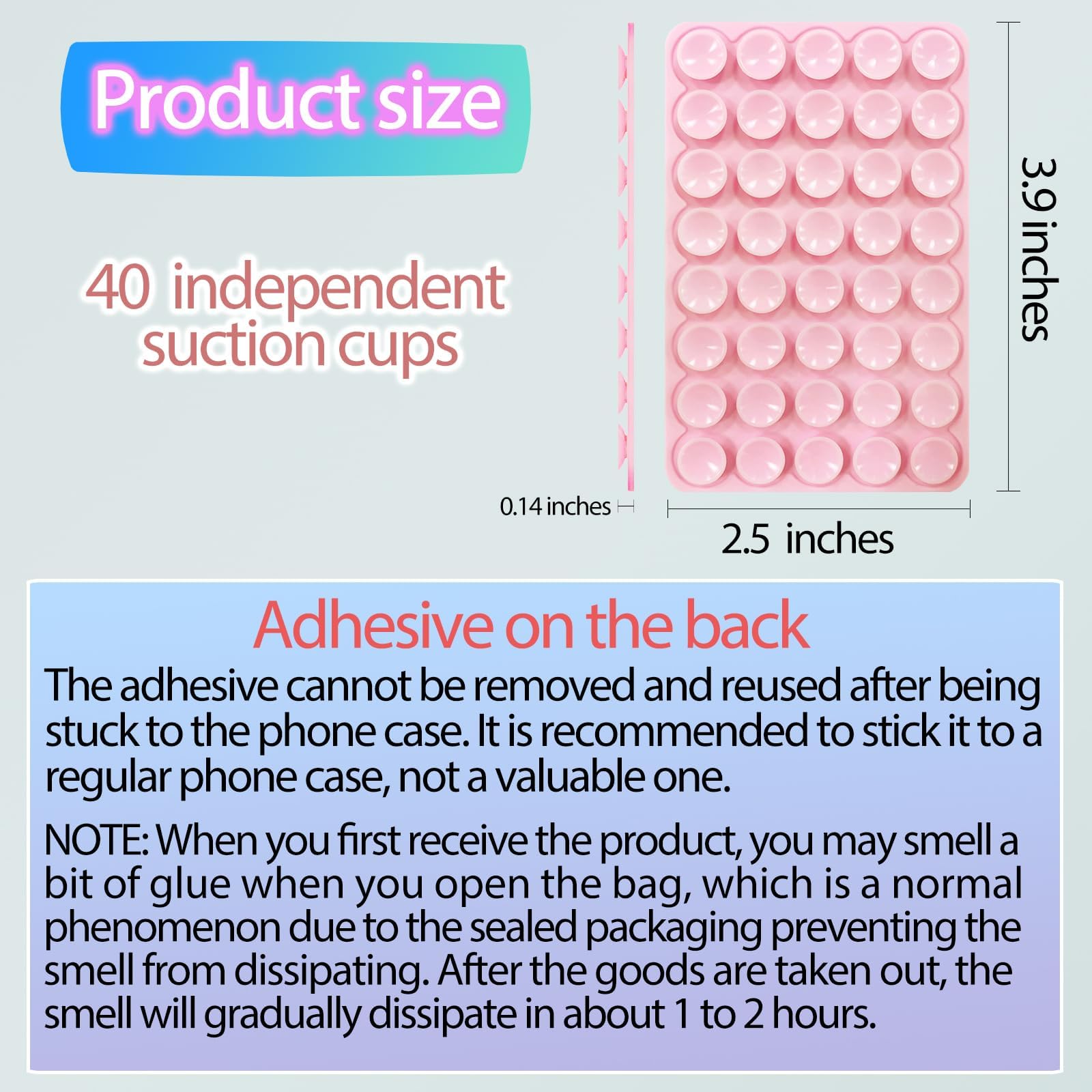 Yojaro Silicone Suction Phone Case Mount, Non Slip Suction Cup Phone Mount, Phone Accessories Holder For Selfies And Videos, Sil