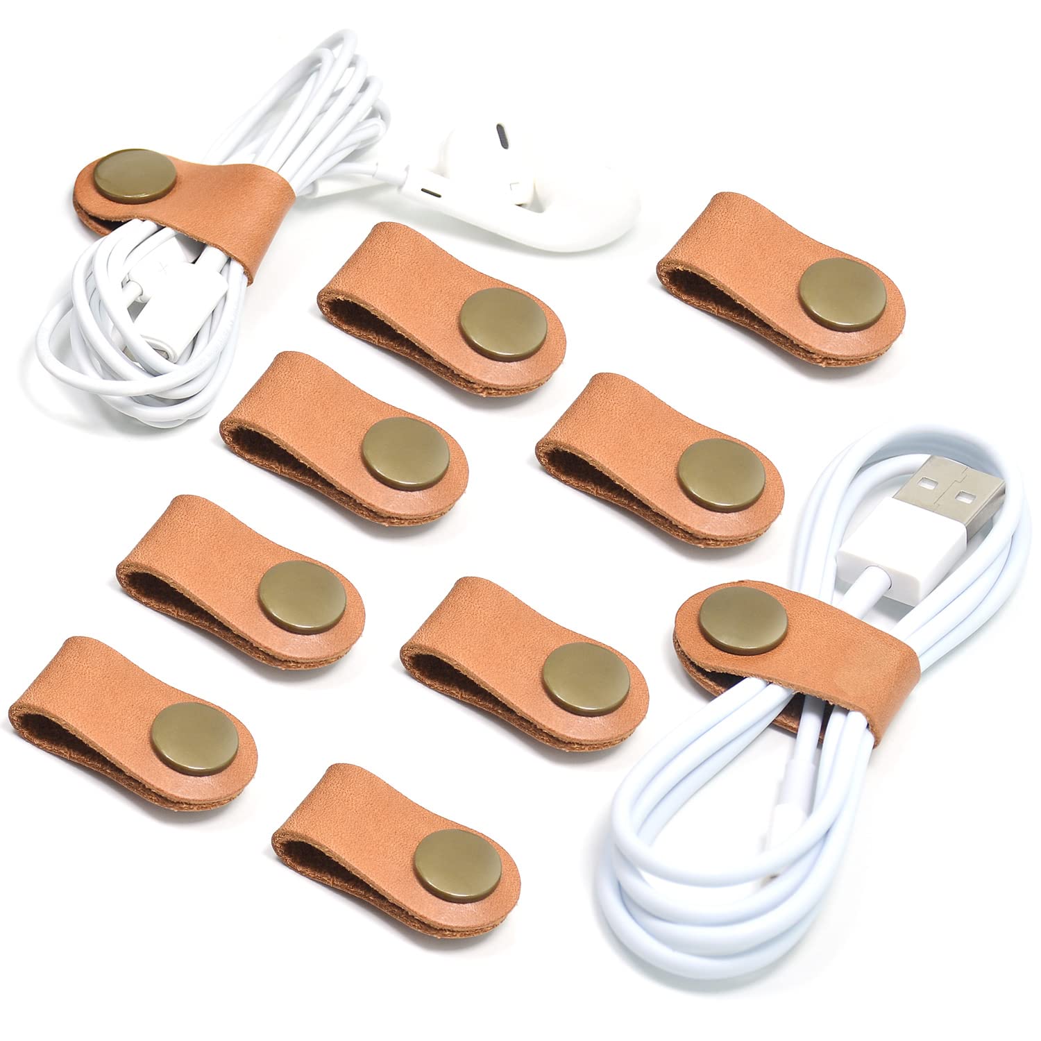 Caillu Cord Organizer,Cord Keeper,Cable Organizer Usb Holder,Cable Management,Cable Straps,Earbud Case,Wrap Headset Winder,Phone