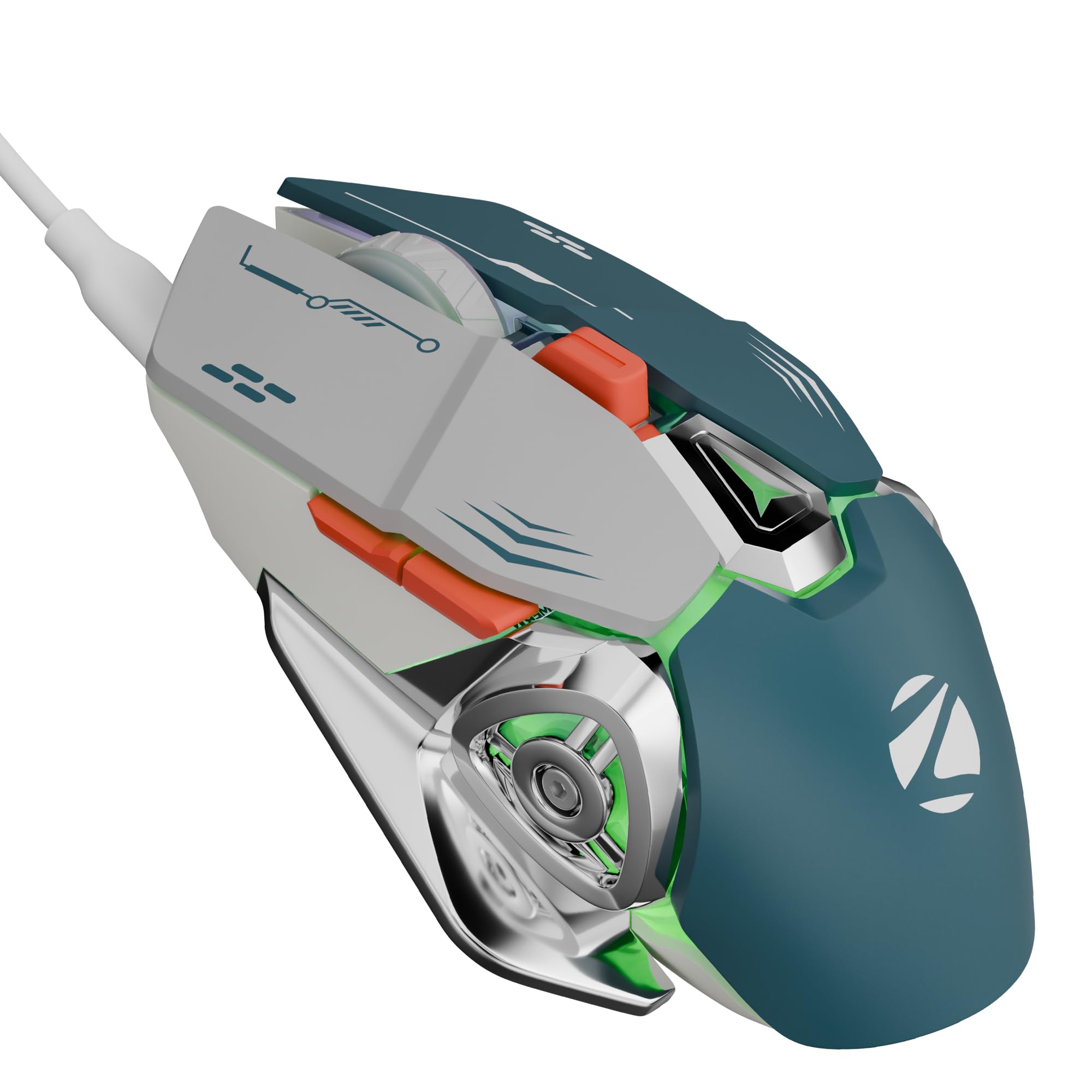 Zebronics Transformer M Plus Wired Gaming Mouse, Up to 12800 DPI, 6 Buttons with a 6Level DPI Switch, 8 RGB Modes, 1000Hz Polli