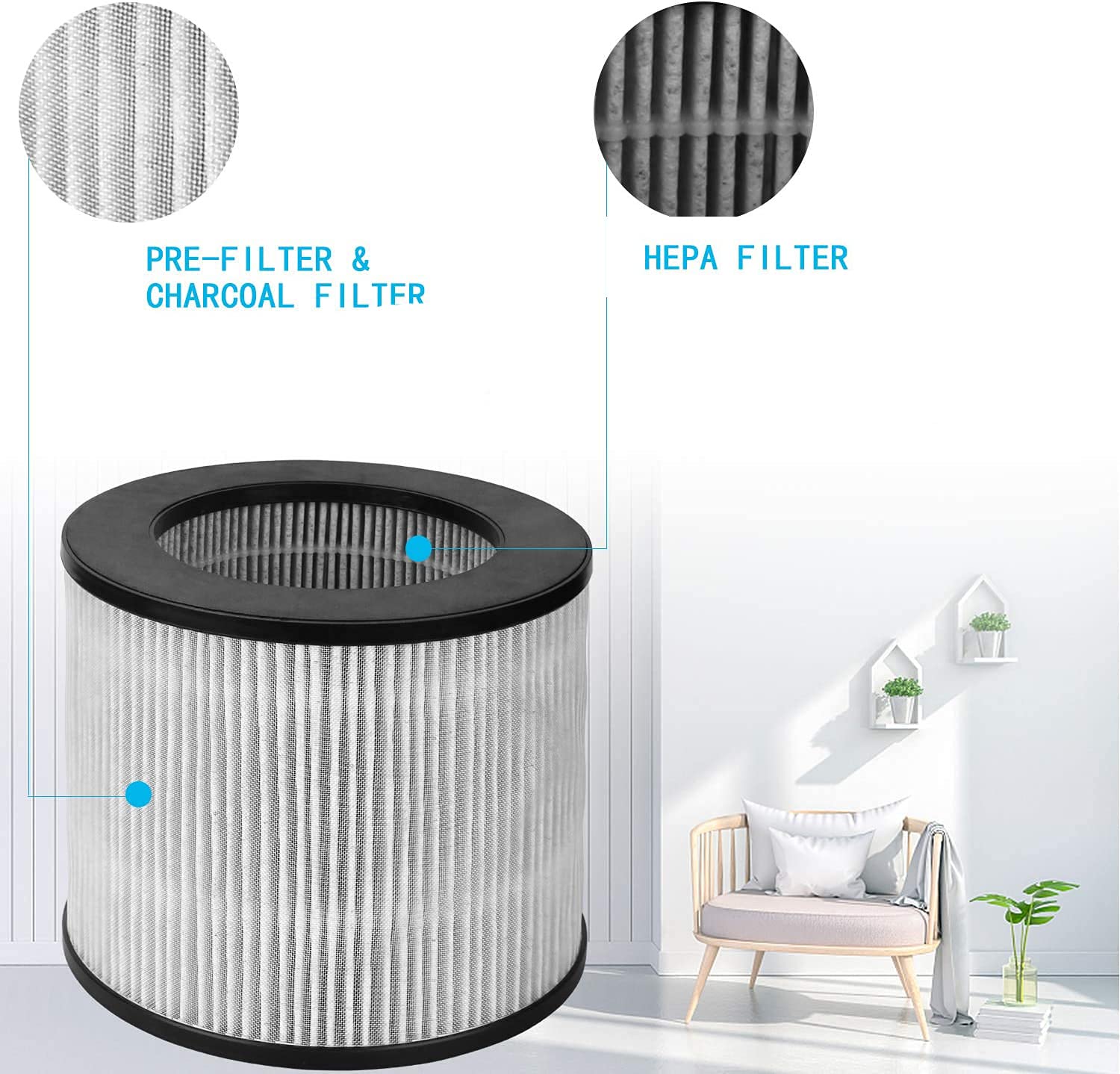 Keyjiniu 2 Pack 2801 Replacement Filter Compatible With Bissell 2801, 2780, 2780A, 2780B, 2780P, 27809 Hight Efficiency And Carb