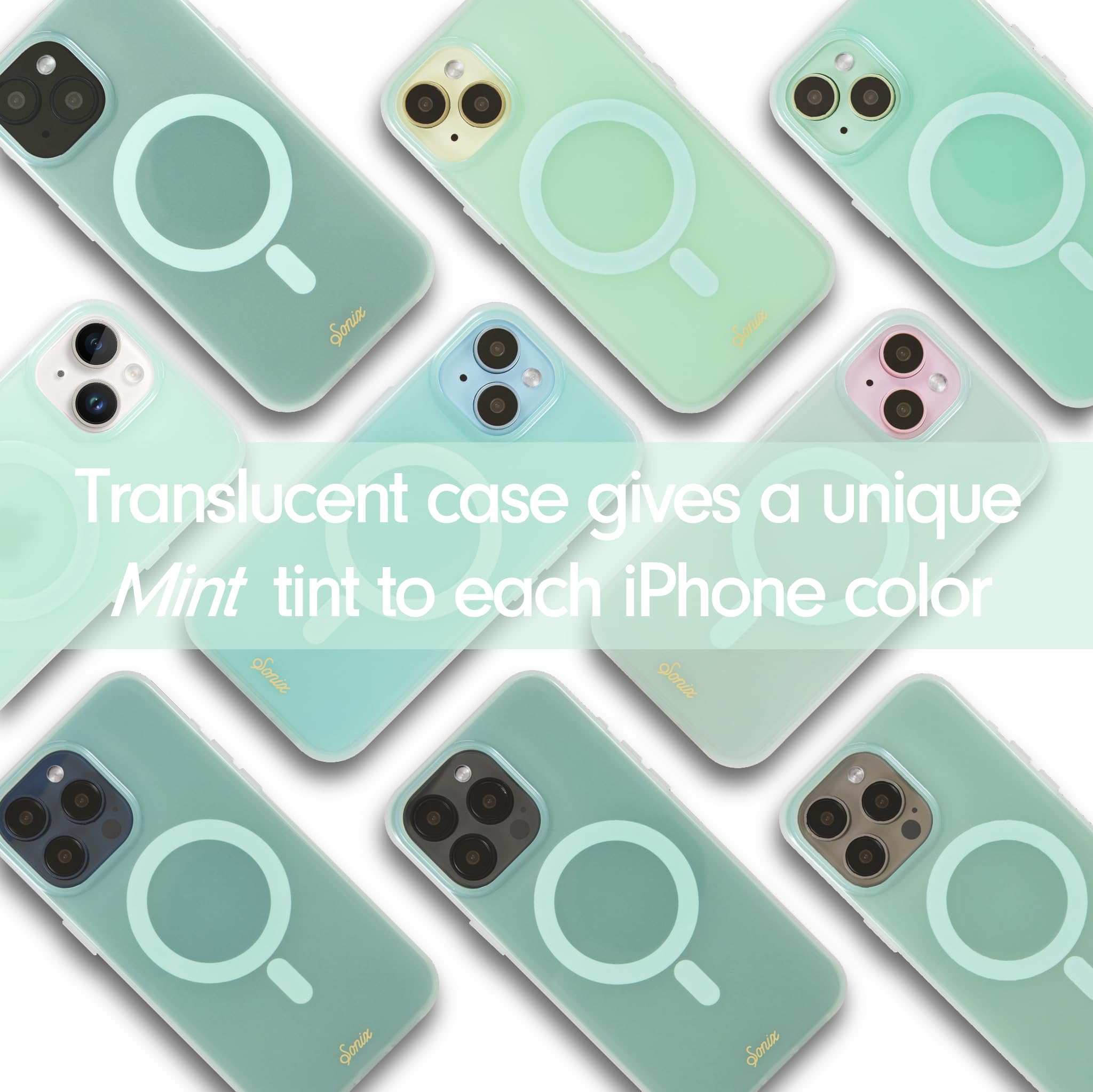 Sonix Case For Iphone 16 Pro | Compatible With Magsafe | 10Ft Drop Tested | Jelly Mint