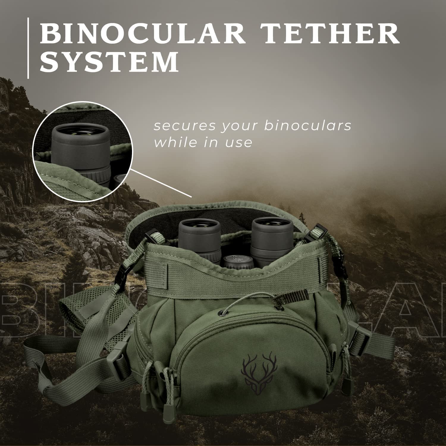 Binocular Harness Chest Pack For Men And Women   Our Bino Harness And Case Is Great For Hunting, Hiking, And Shooting   Bino Str