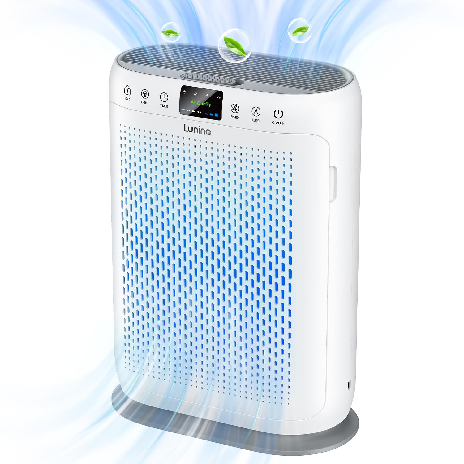 Air Purifiers For Home Large Room Up To 1740Sq.Ft, Lunino H13 Hepa Air Filter With Pm 2.5 Display Air Quality Sensors, Aromather