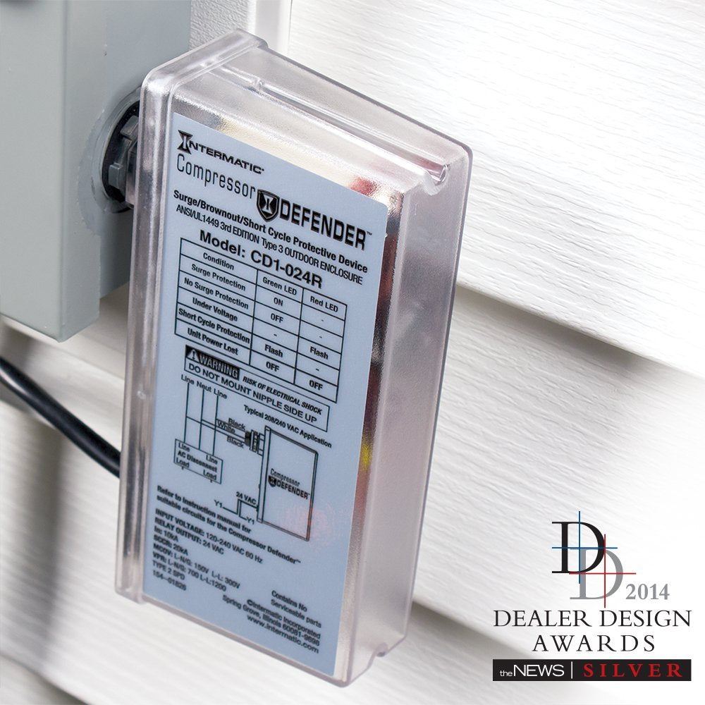 Intermatic Cd1 024R Compressor Defender Protects Central Air Conditioner / Heat Pump Compressors And Circuit Boards
