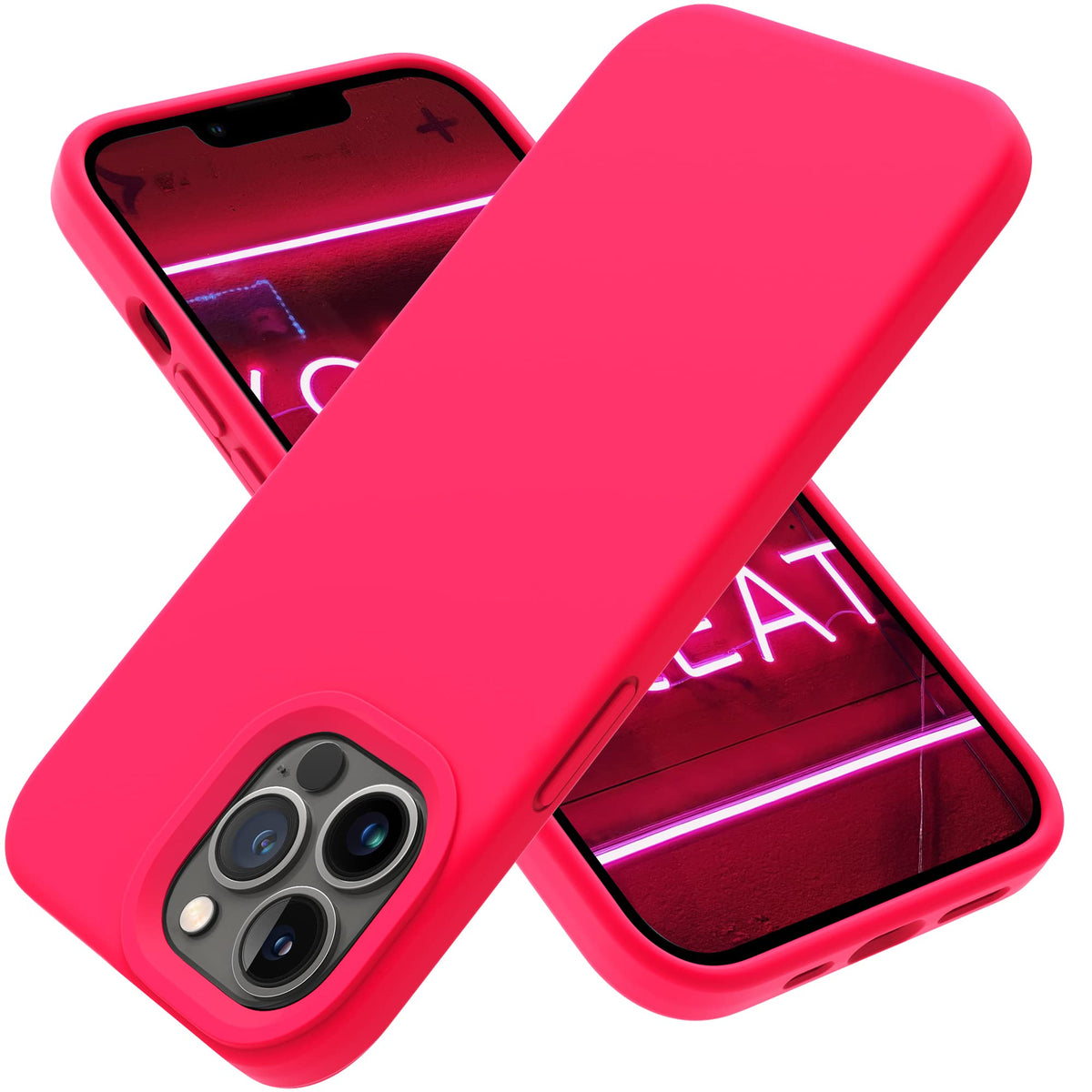 Otofly Iphone 13 Pro Case,[Military Grade Drop Protection] [Anti-Scratch Microfiber Lining] Silicone Shockproof Protective Phone